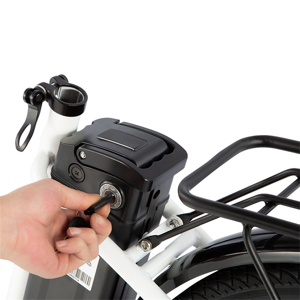ombar E-Bike 26 Zoll für 6 347 Ebike 6-Gang-Shimano-Umwerfer und Herren,Trekking Wh 12,50 Akku, Damen Shimano, Heckmotor, geliefert, Cityrad, (1 Batterie,250W mit Wh Gang tlg)