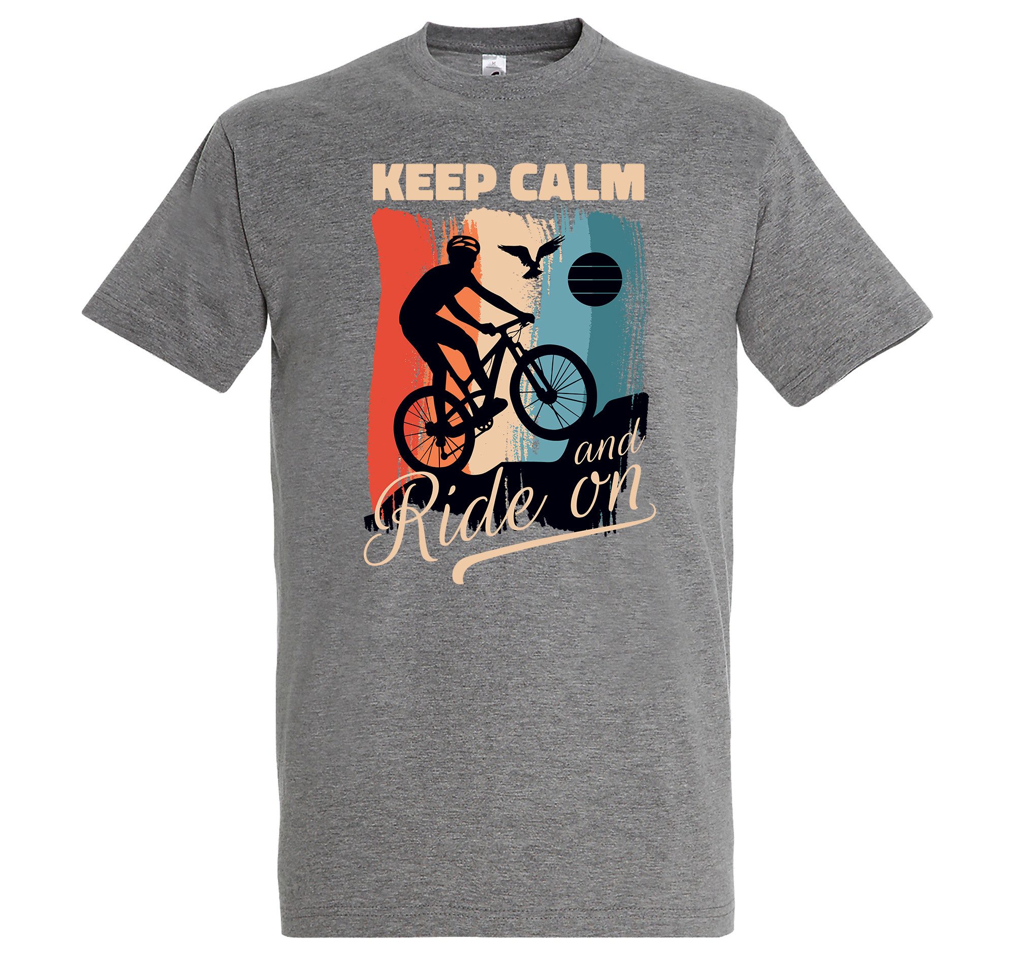 Youth Designz Print-Shirt Keep Calm Fahrrad günstig online kaufen