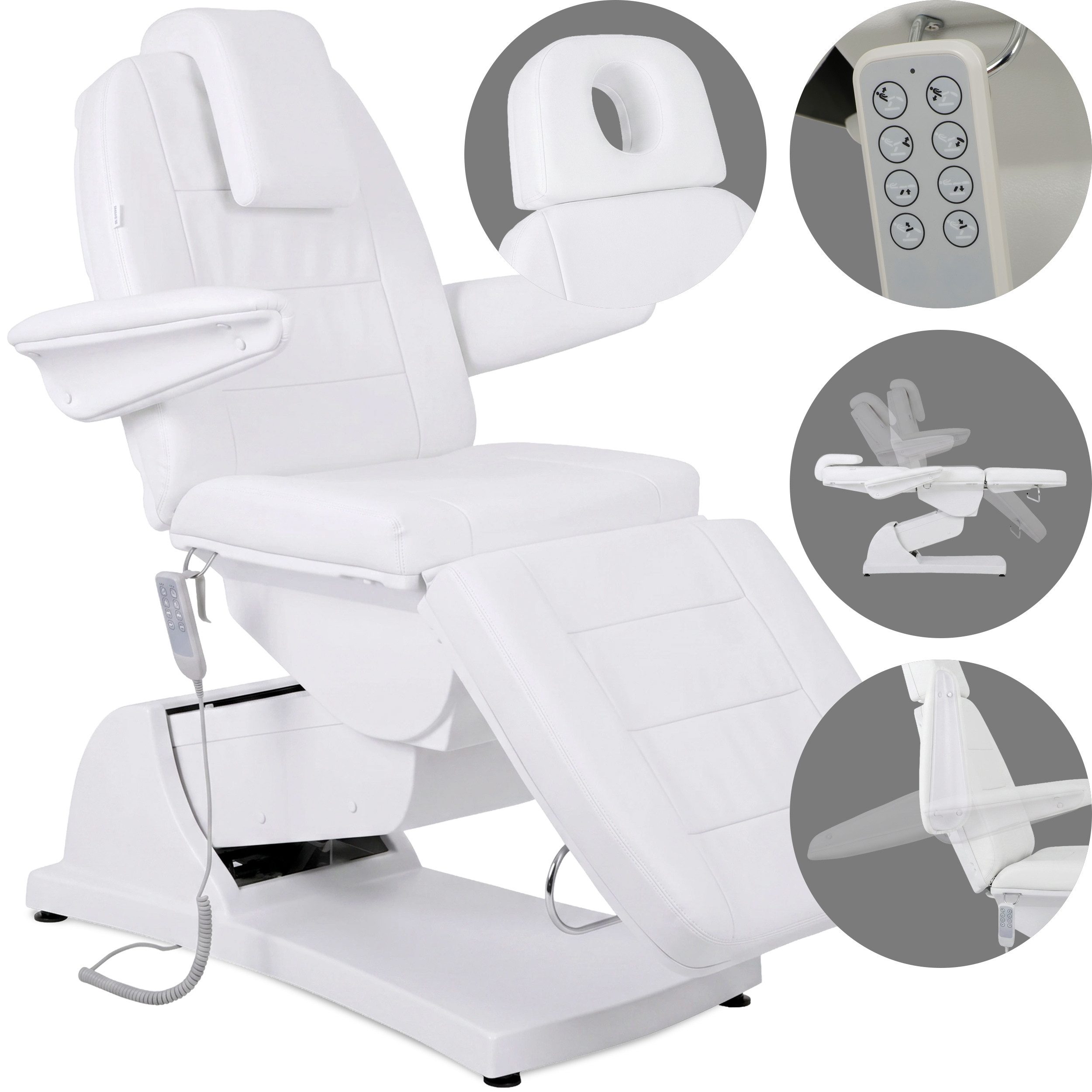 Habys Massageliege Velora PRO 4 Kosmetikliege Kosmetikstuhl, elektrischer Verstellung