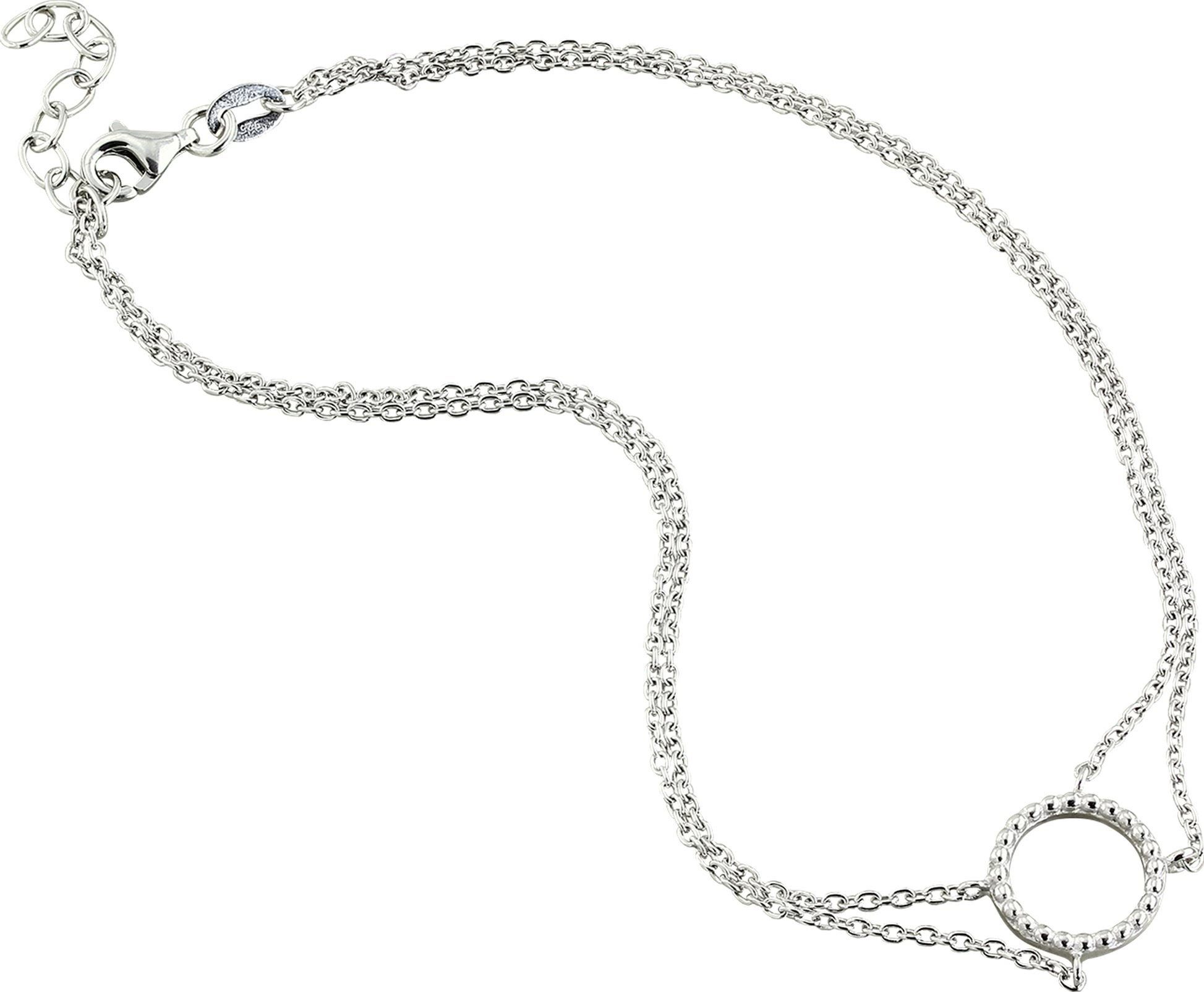 Fußkette mit Anhänger SilberDream Damen Fußkette mit Ring
