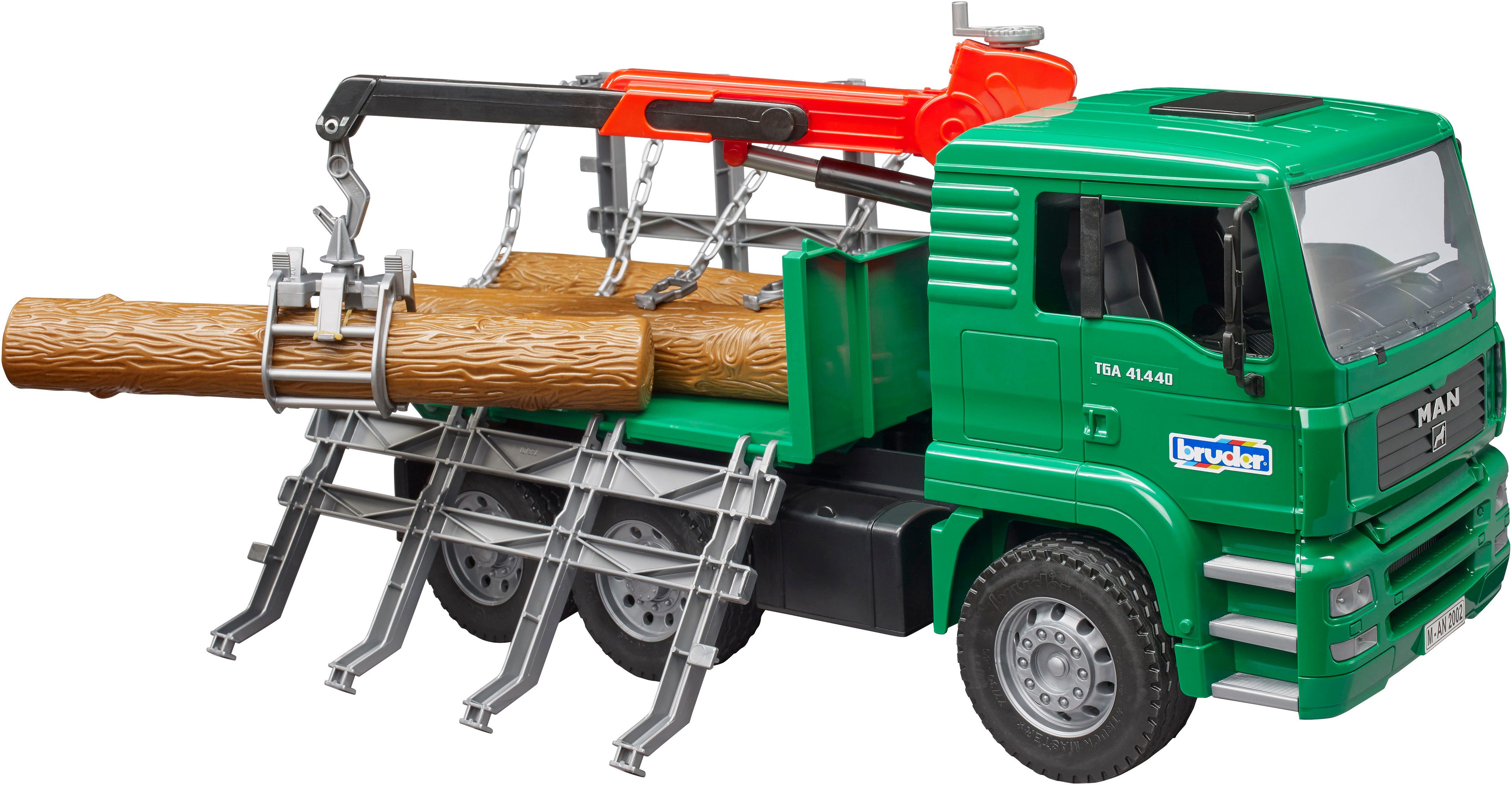 Bruder® Spielzeug-Forstmaschine MAN Holztransporter mit Ladekran 43 cm (027 günstig online kaufen