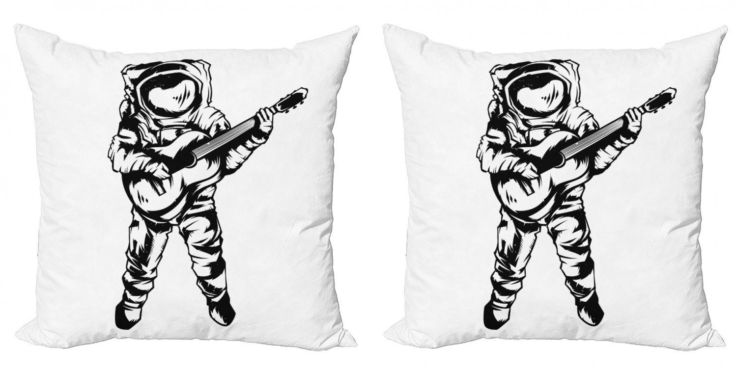 Kissenbezüge Modern Accent Doppelseitiger Digitaldruck, Abakuhaus (2 Stück), Astronaut Jamming Space Man