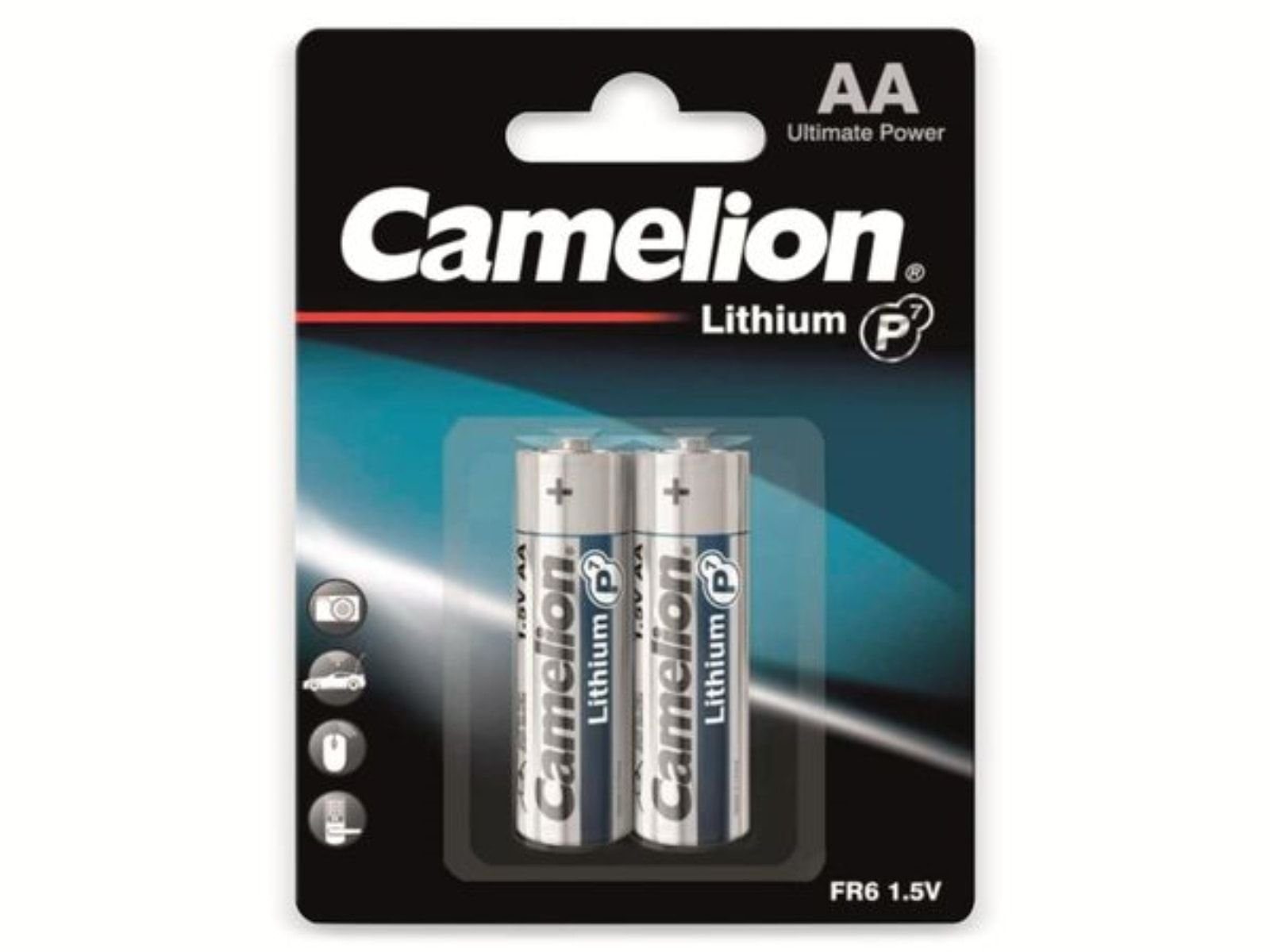 Camelion CAMELION Mignon-Batterie, Lithium, FR6, 2Stück Batterie