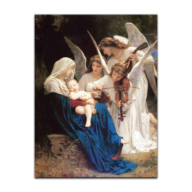 Bilderdepot24 Leinwandbild Alte Meister - William-Adolphe Bouguereau - Das Lied der Engel, Menschen