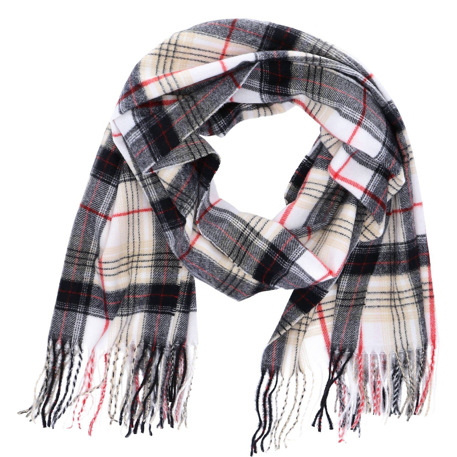 Antonio Strickschal Antonio Winder Schal weiß günstig online kaufen