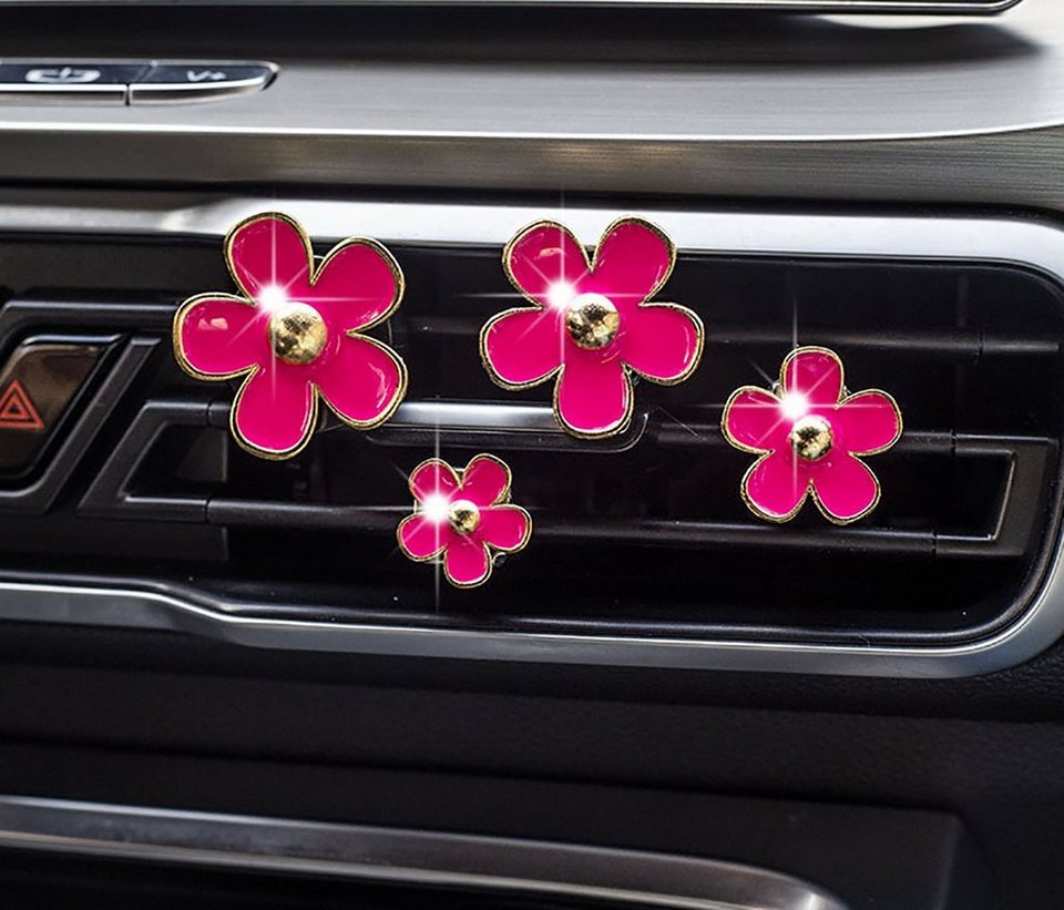 EBUY Dekofigur 4er-Pack Gänseblümchen-Dekoration für Lüftungsschlitze im  Auto (4 St)