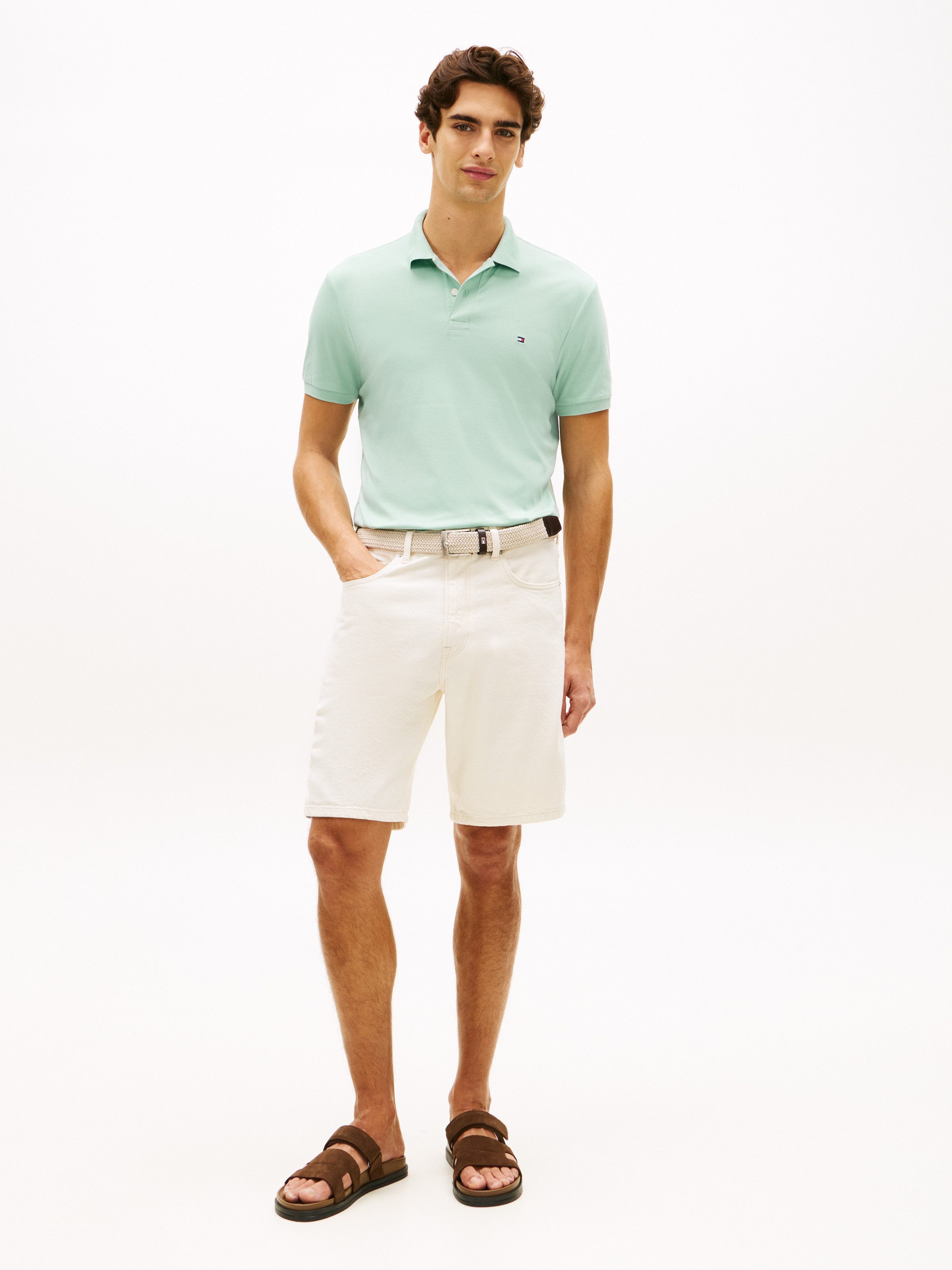 Tommy Hilfiger Poloshirt LIQUID COTTON REGULAR SEASONAL mit Logostickerei