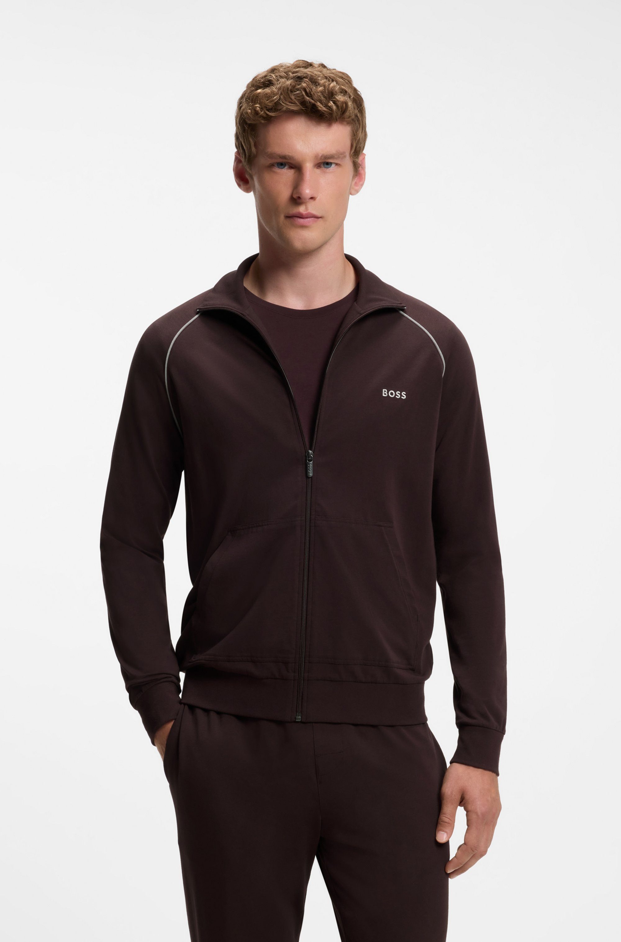 BOSS Sweatjacke Mix&Match Jacket Z mit Kängurutasche – Bild 2 von 5