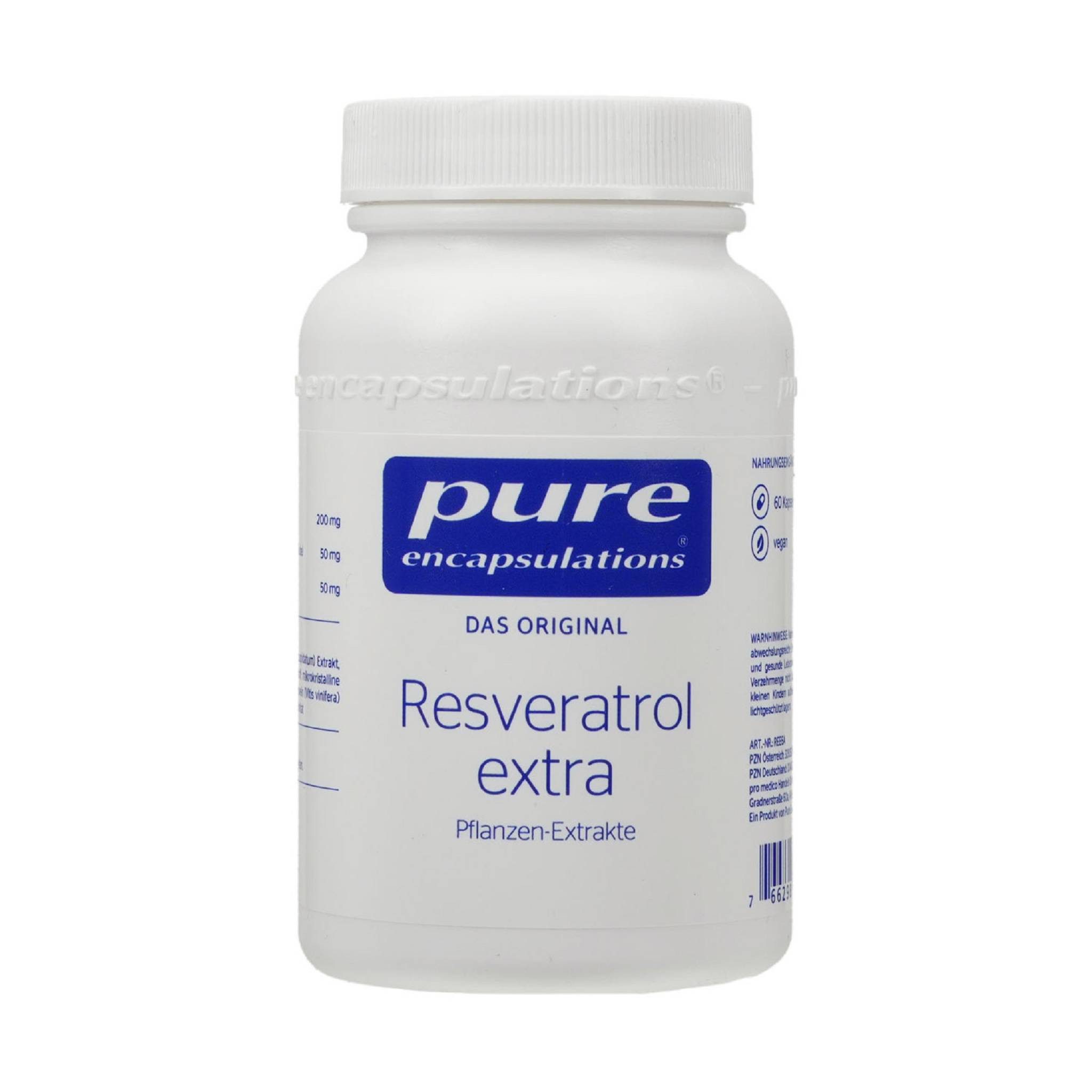 pro medico GmbH PURE ENCAPSULATIONS Resveratrol Extra Kapseln Kapsel