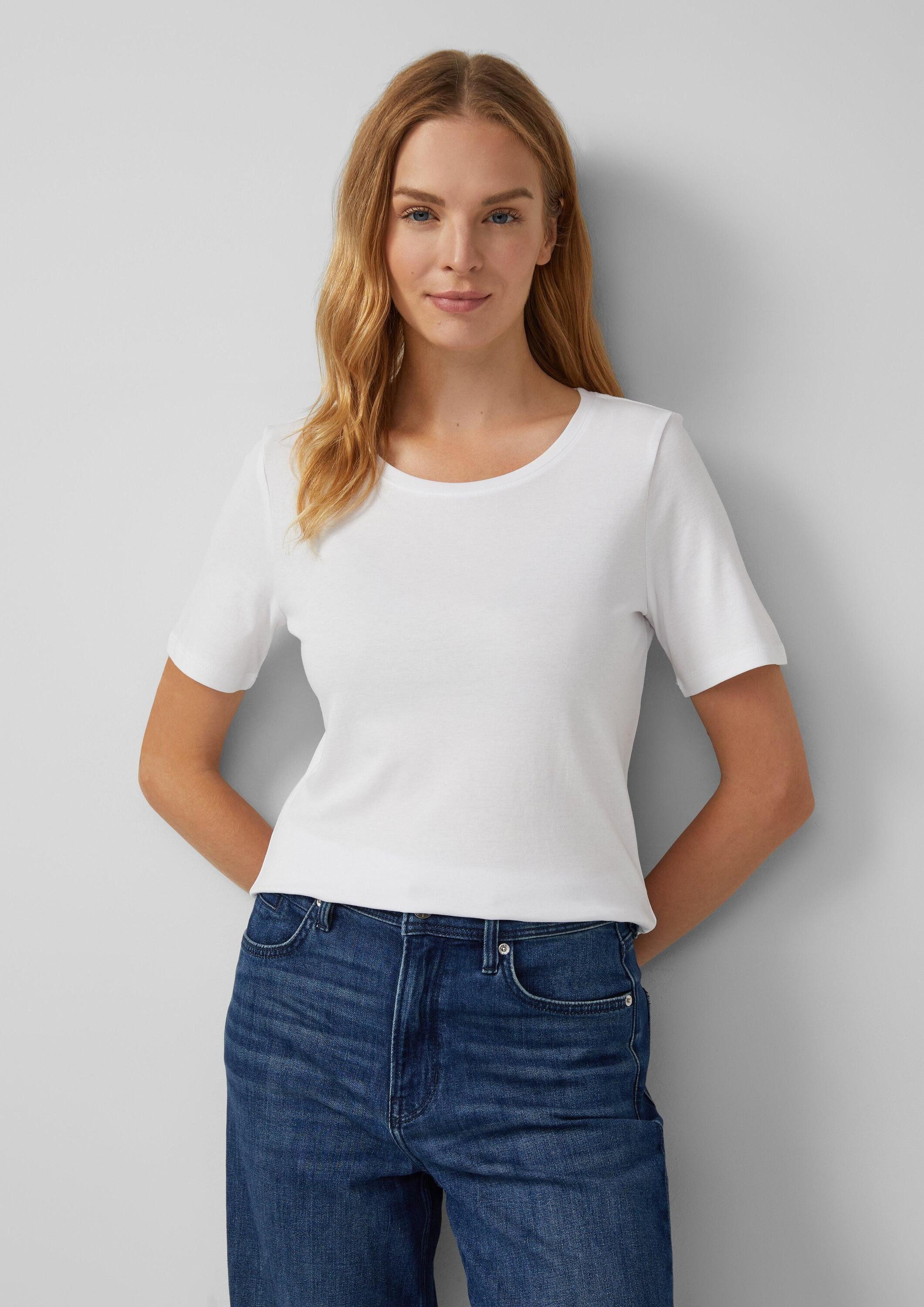 s.Oliver Kurzarmshirt T-Shirt T-Shirt aus Interlockjersey im 2er-Pack günstig online kaufen