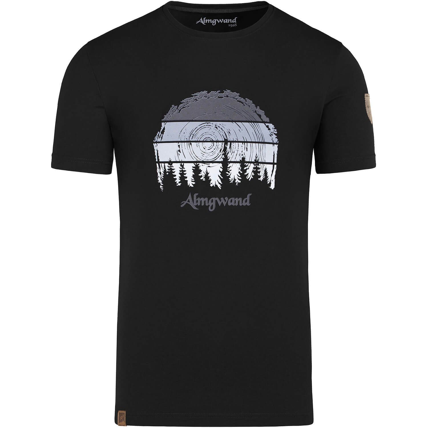 Aldranseralm Almgwand Schwarz T-Shirt T-Shirt