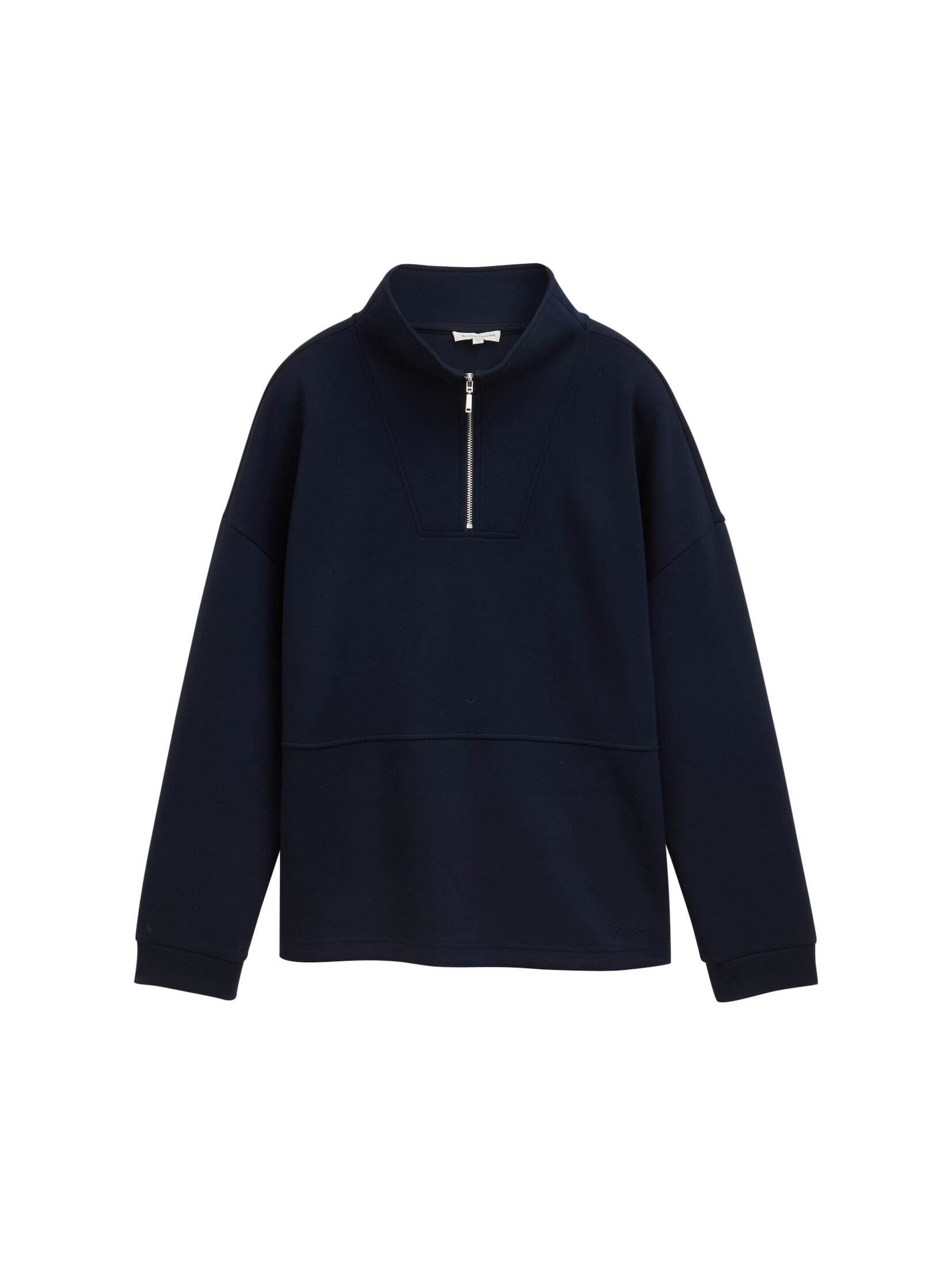 TOM TAILOR Sweatshirt Strick & Sweatshirts Scuba Troyer Sweatshirt günstig online kaufen