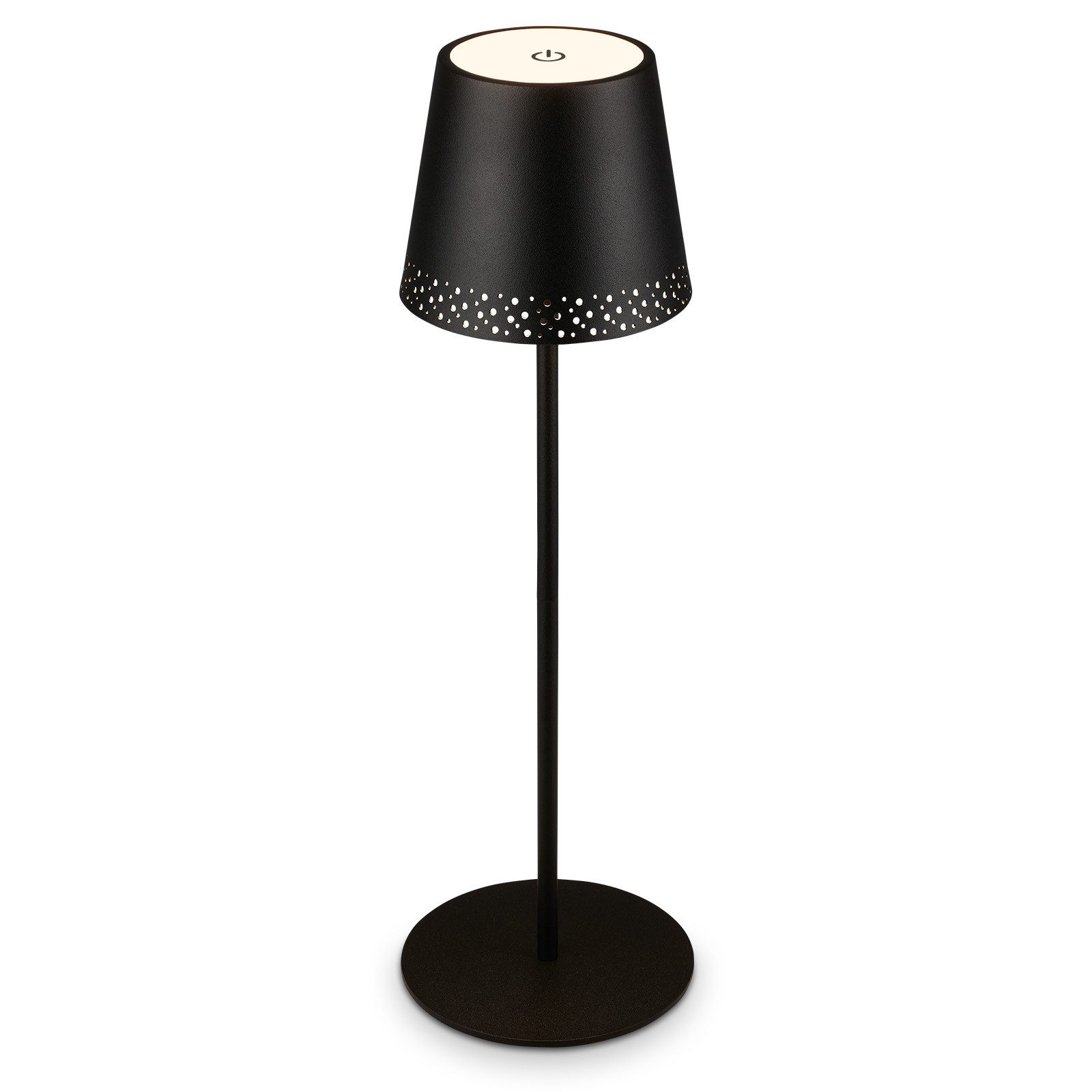 Briloner Leuchten LED Tischleuchte KIKI, Dimmfunktion, LED wechselbar, Warmweiß, mit Akku, höhenverstellbar, USB-C, warmweiß, IP44, grün, 38 cm
