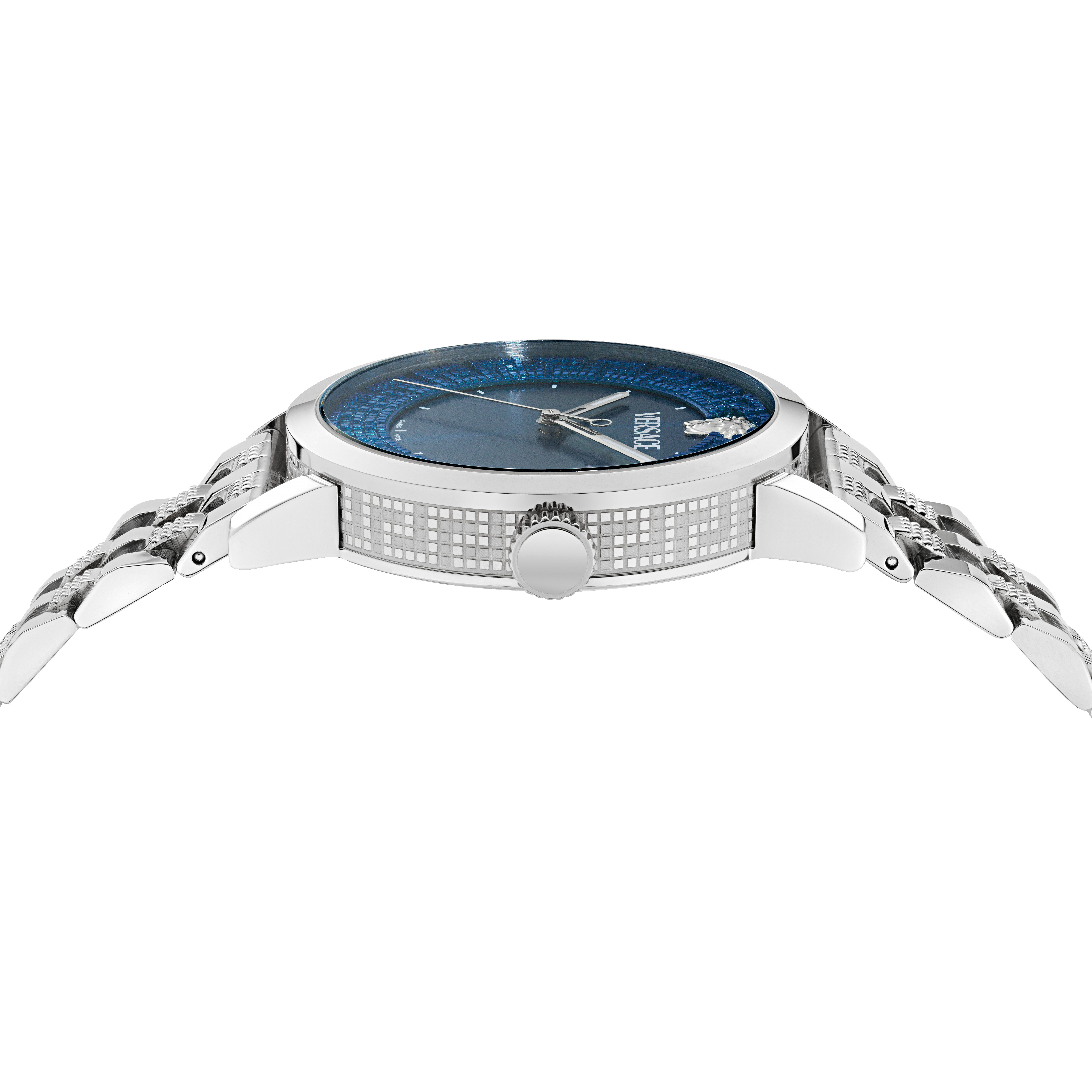 Versace Quarzuhr ALBIREO VE0T00325, Armbanduhr, Damenuhr, Herrenuhr, Swiss Made, Edelstahlarmband, analog