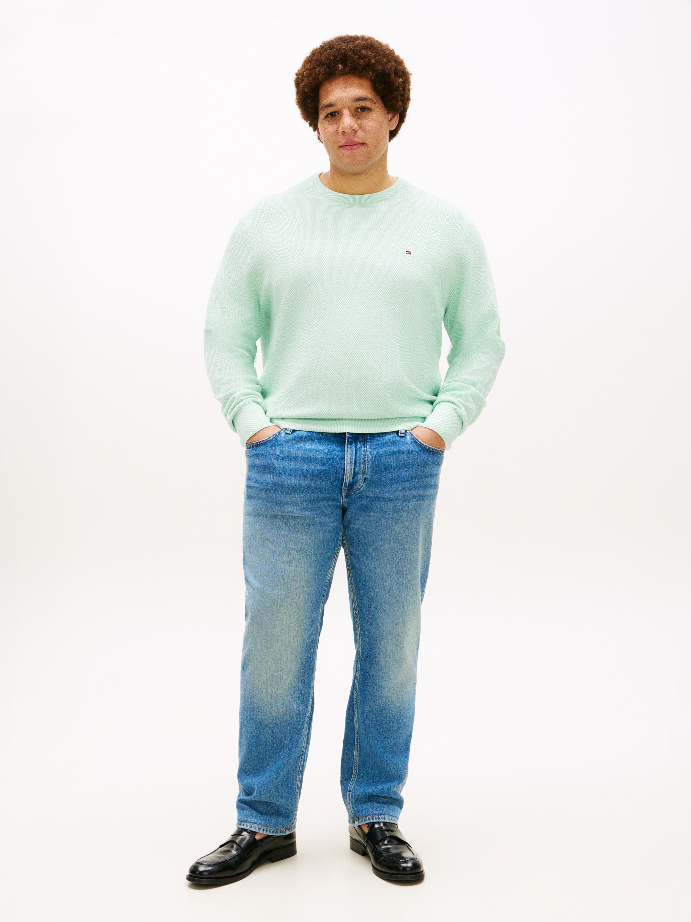 Tommy Hilfiger Big & Tall Rundhalspullover ESSENTIAL STRUCTURE CREW NECK Große Größen, regular fit