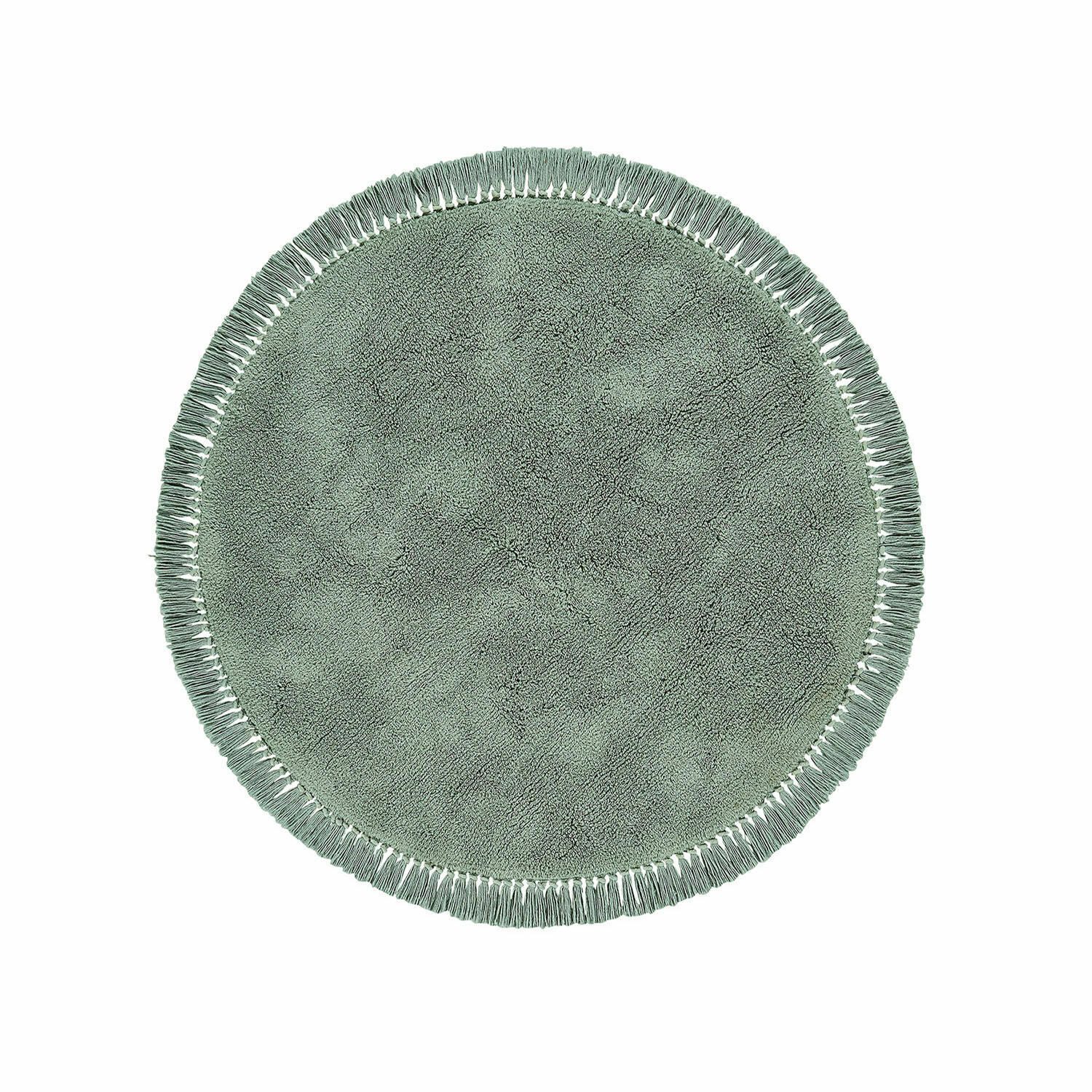 Mirabeau Teppich Teppich Ivalex grün, rund, Höhe: 0 mm