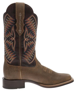 Ariat ODESSA STRETCHFIT Braun Cowboystiefel Damen Westernreitstiefel