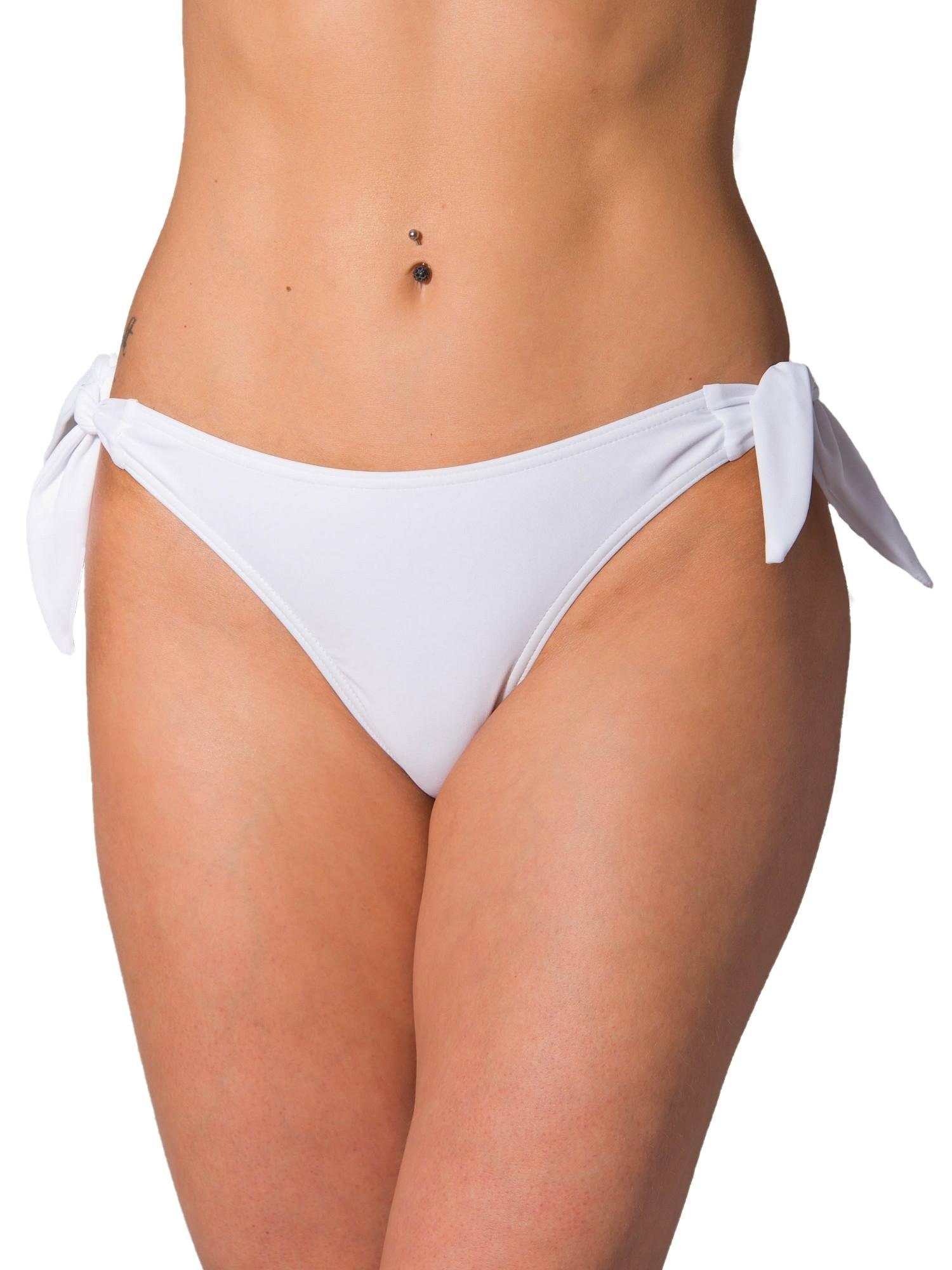 Aquarti Bikini-Hose Aquarti Damen Tanga Bikinihose Seitlich Gebunden Brazil günstig online kaufen