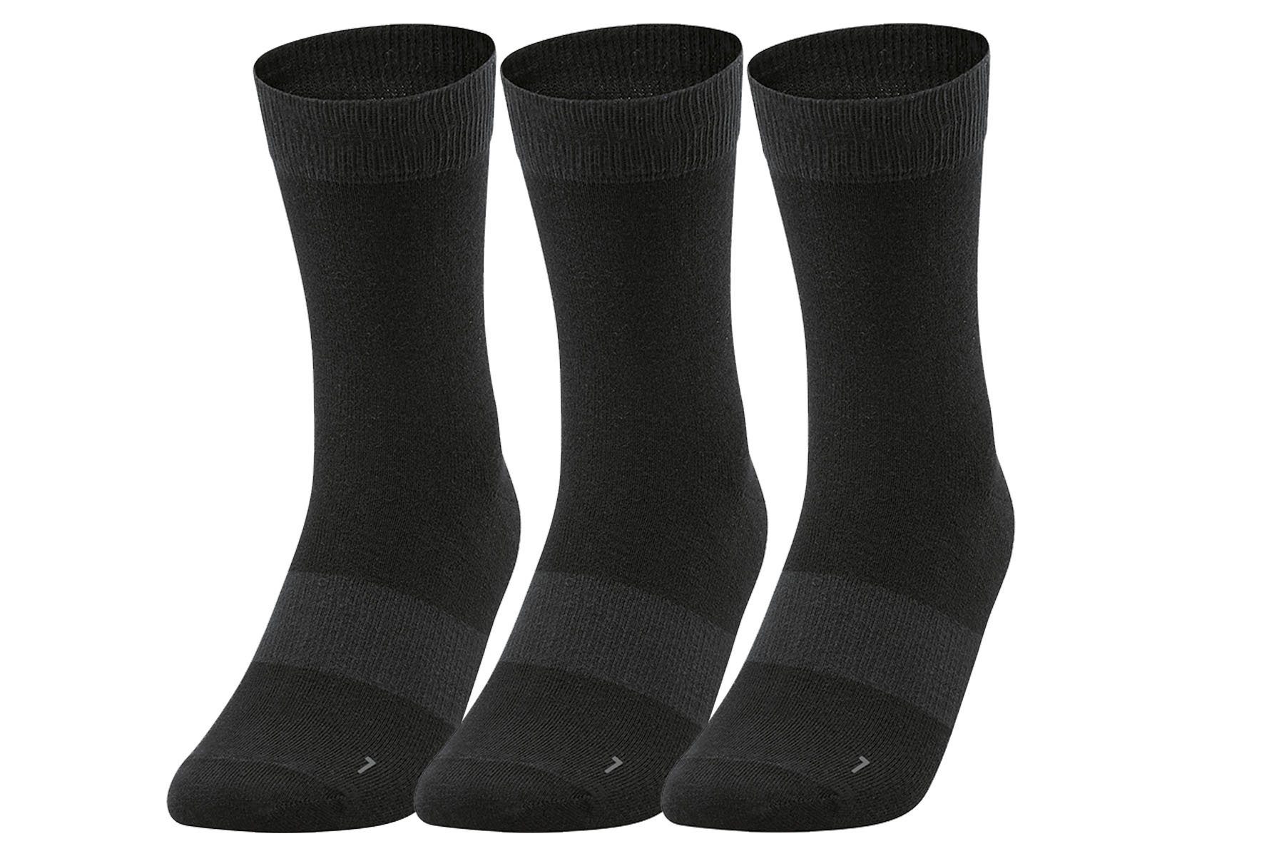Jako Freizeitsocken Crew schwarz - 3 Paar günstig online kaufen