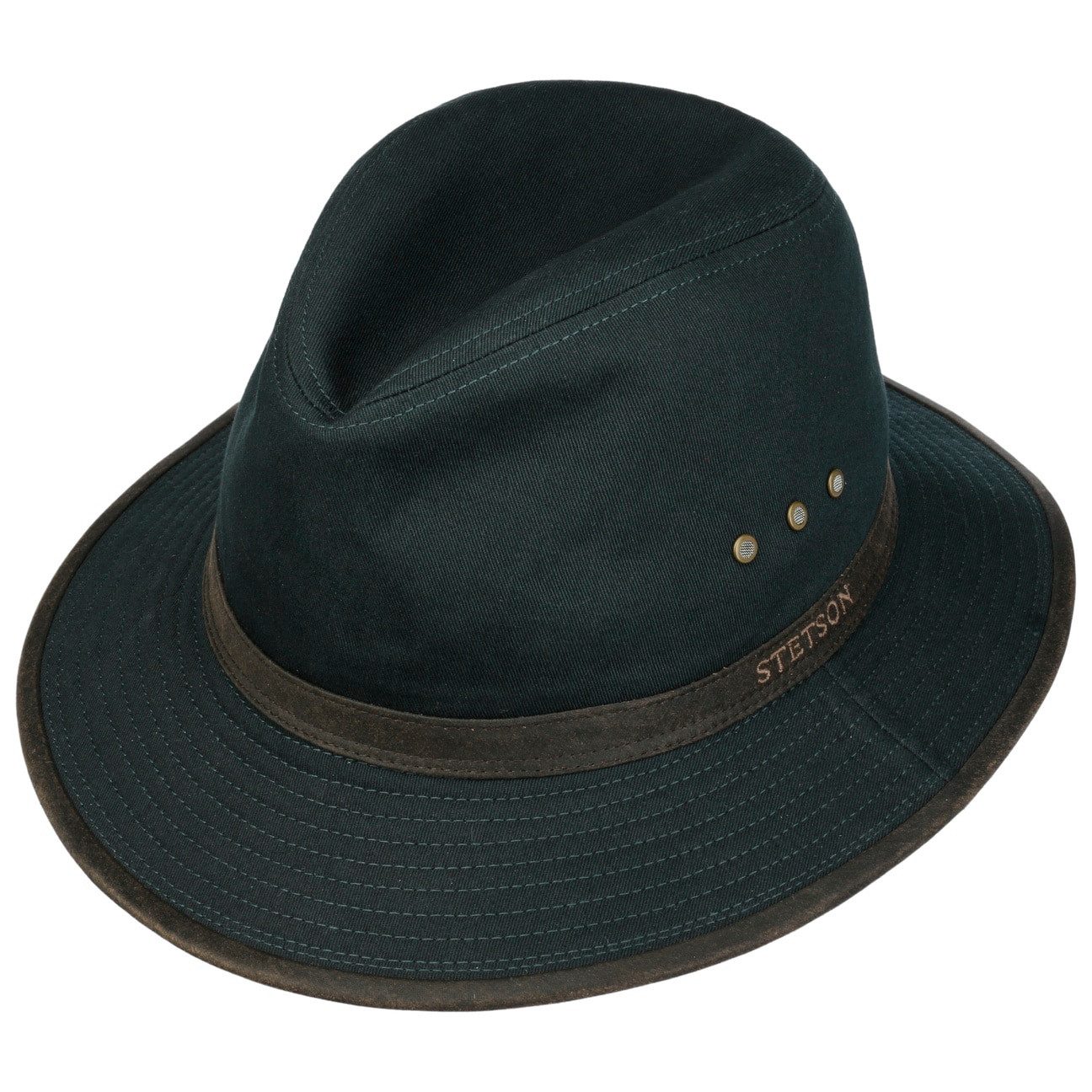 Stetson Sonnenhut (1-St) Traveller mit Lederband