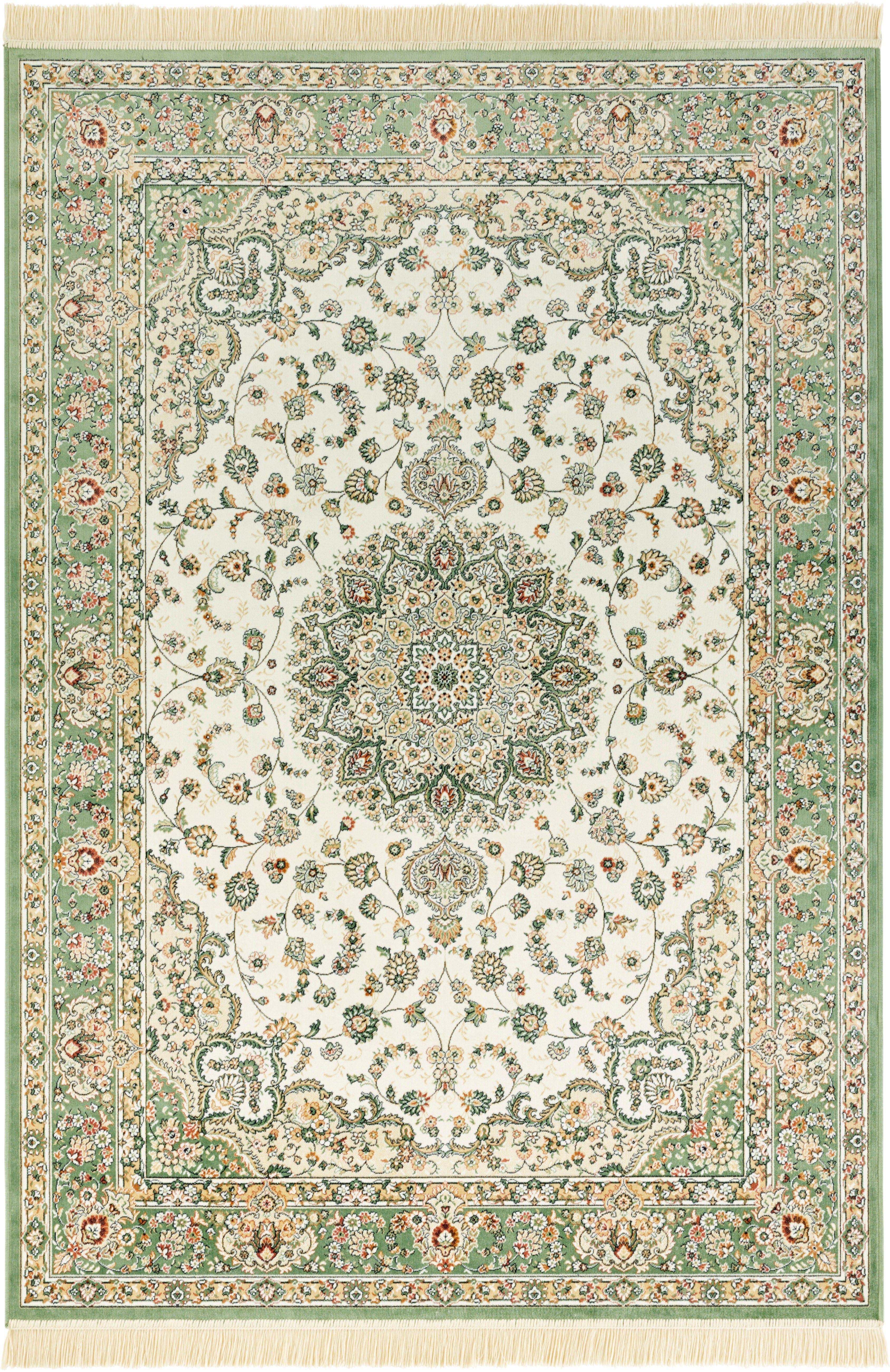 Teppich Antik Nain, NOURISTAN, rechteckig, Höhe: 5 mm, Orientalisch mit Fransen, Orient, Wohnzimmer, Schlafzimmer, Esszimmer