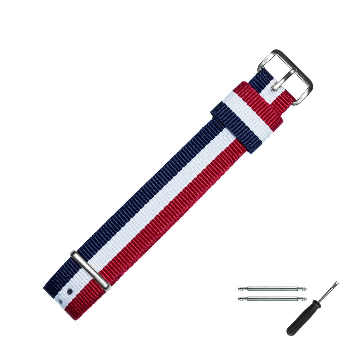 Weiss Rot Blau/Silber