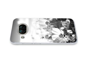 MuchoWow Handyhülle Blumen - Wiese - Lila - Gras - Weiß - Wolken - Blau, Phone Case, Handyhülle Xiaomi Mi 10T Lite, Silikon, Schutzhülle