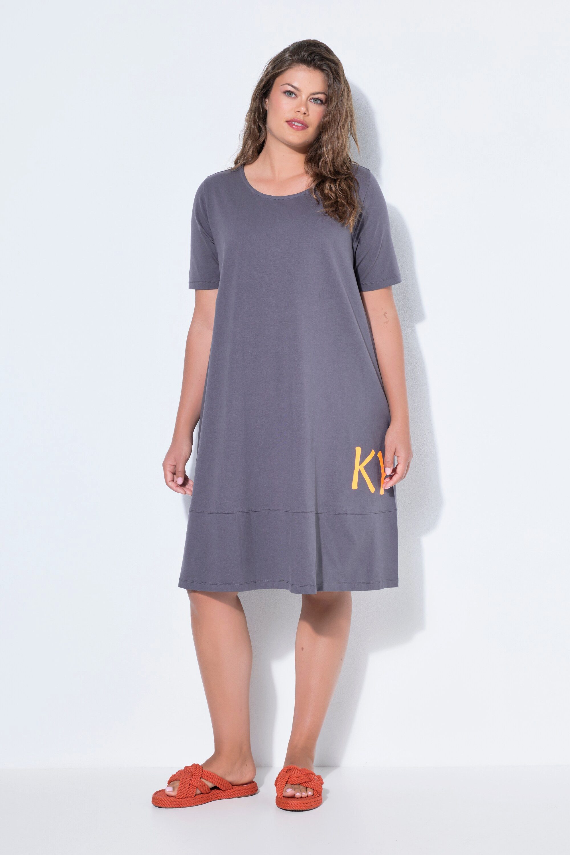 Laurasøn Jerseykleid Jerseykleid Rundhals Halbarm