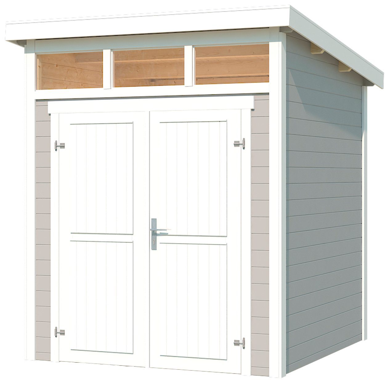 LASITA MAJA Gartenhaus Kibo 1, BxT: 200x200 cm, Blockbohlenhaus 28mm