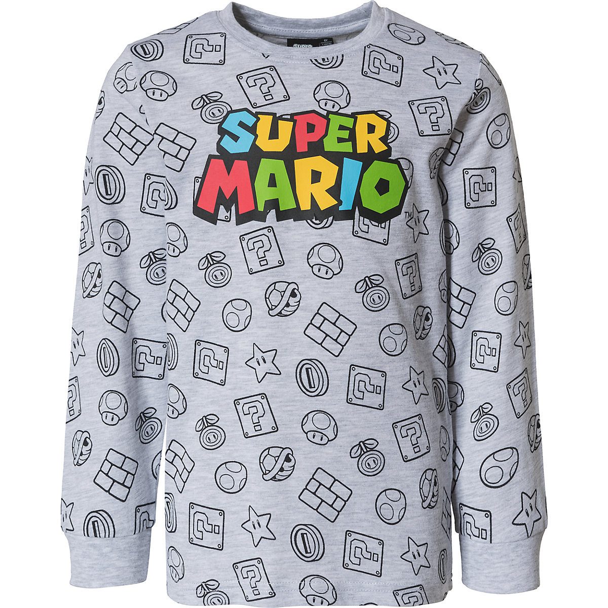 Super Mario Pyjama SUPER MARIO langer Kinder Schlafanzug Jungen 104 110 116 128 140