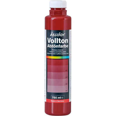 PUFAS Vollton- und Abtönfarbe decolor Abtönfarbe, Weinrot 750 ml