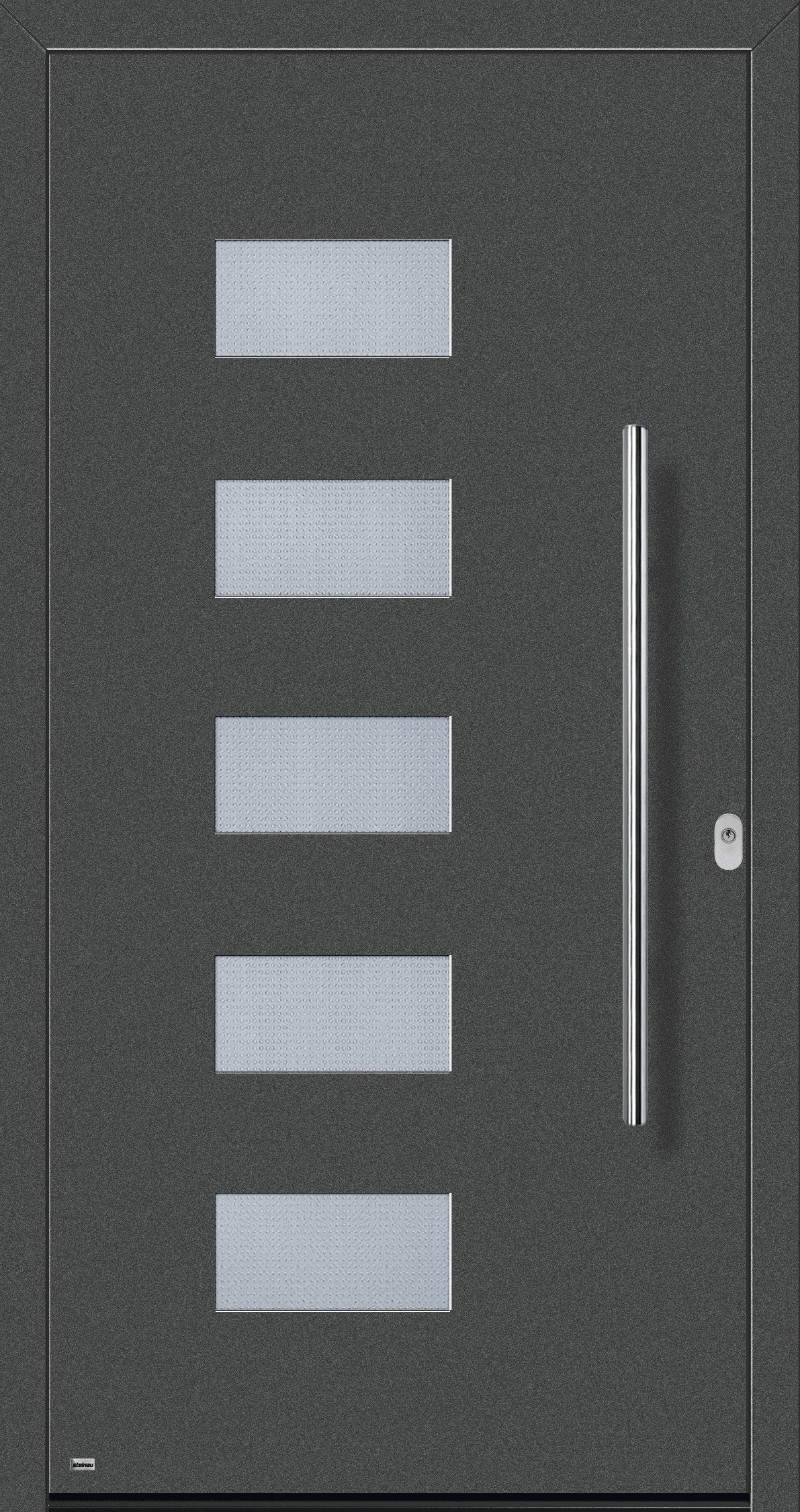 steinau Haustür Hochwertige Aluminium Haustür "Basic Comfort" - 3 Motive - 4 Farben