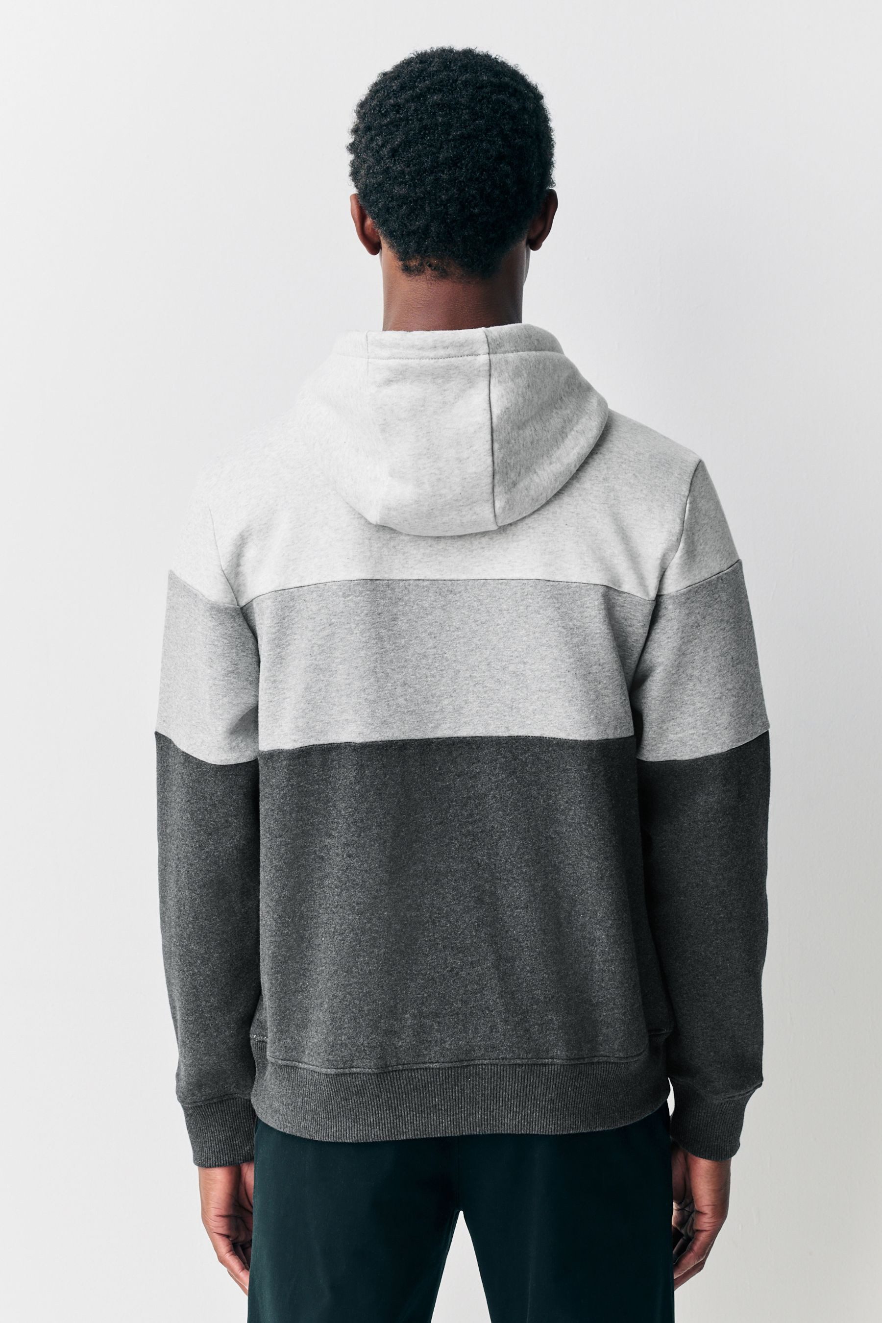 Next Kapuzensweatshirt Meliertes Kapuzensweatshirt in Blockfarben günstig online kaufen