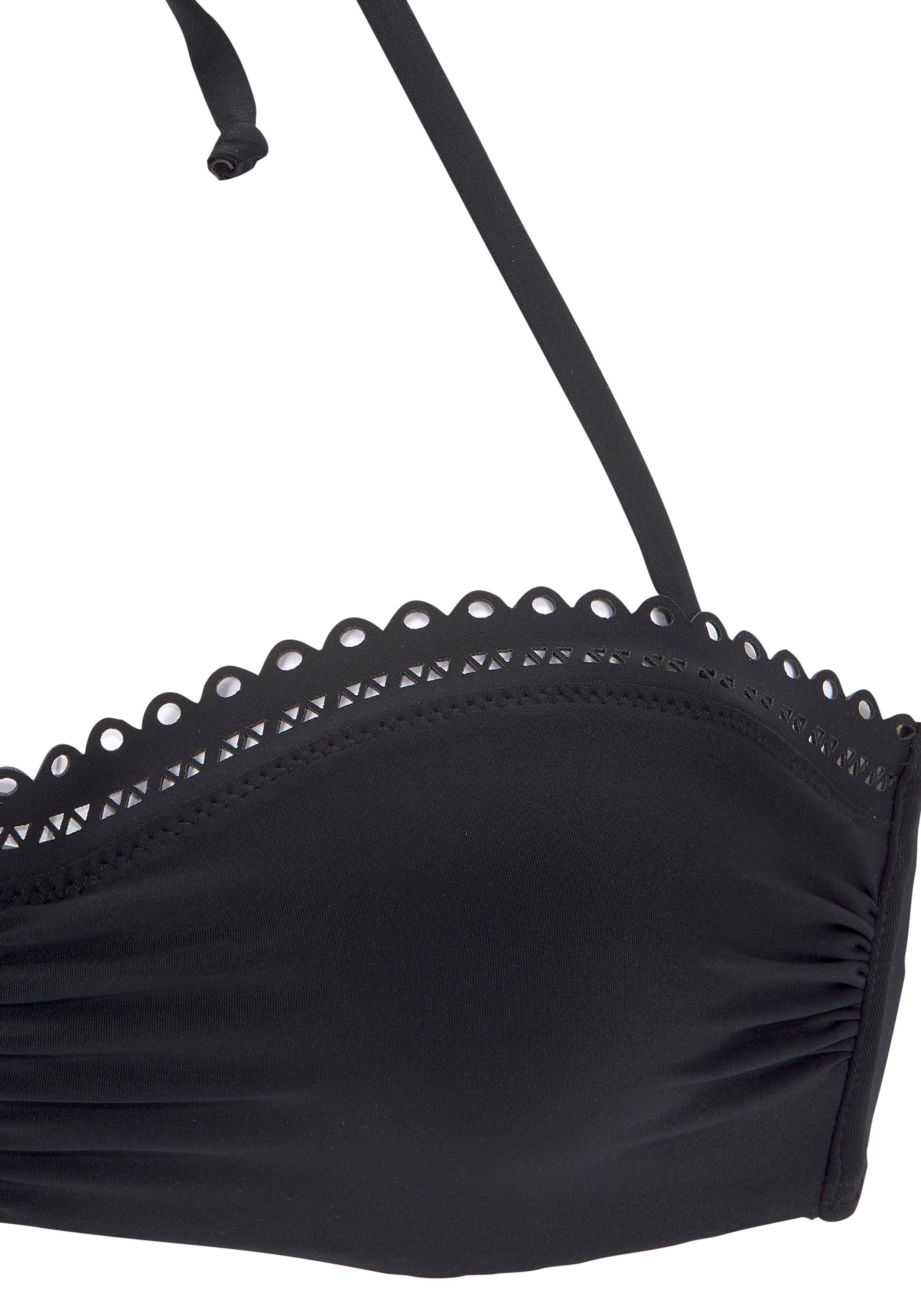 s.Oliver Bügel-Bandeau-Bikini-Top Aiko, mit Häkeloptik – Bild 3 von 5