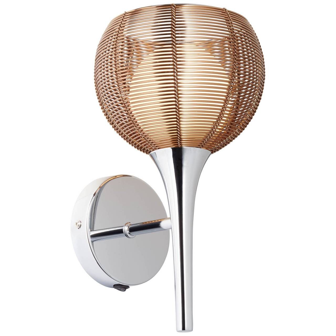 33W, Wandleuchte Lampe QT14, Wandleuchte Relax, 1x Relax G9, Brilliant geei Schalter bronze/chrom