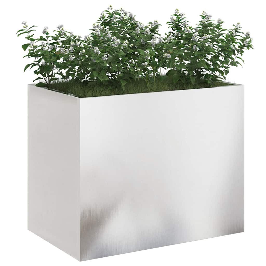 vidaXL Blumentopf Gartenblumentopf Silber 50 x günstig online kaufen