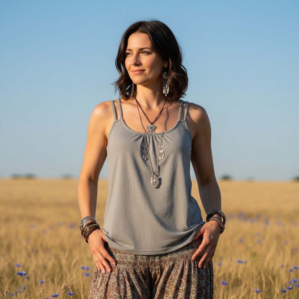Guru-Shop T-Shirt Lockeres Yogashirt, Sommertop, Top aus.. alternative Bekl günstig online kaufen