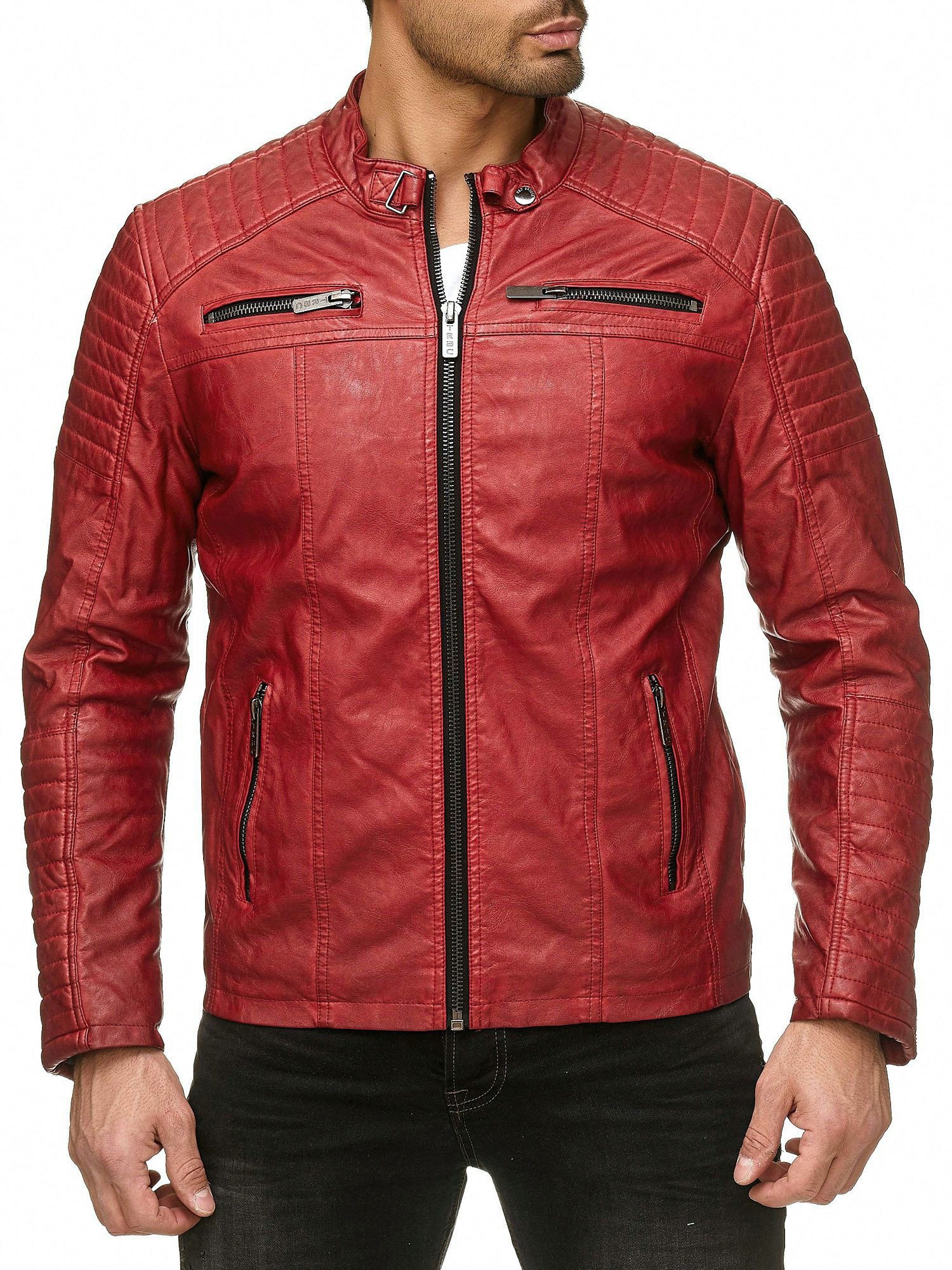 RedBridge Lederimitatjacke aus robustem Kunstleder mit günstig online kaufen