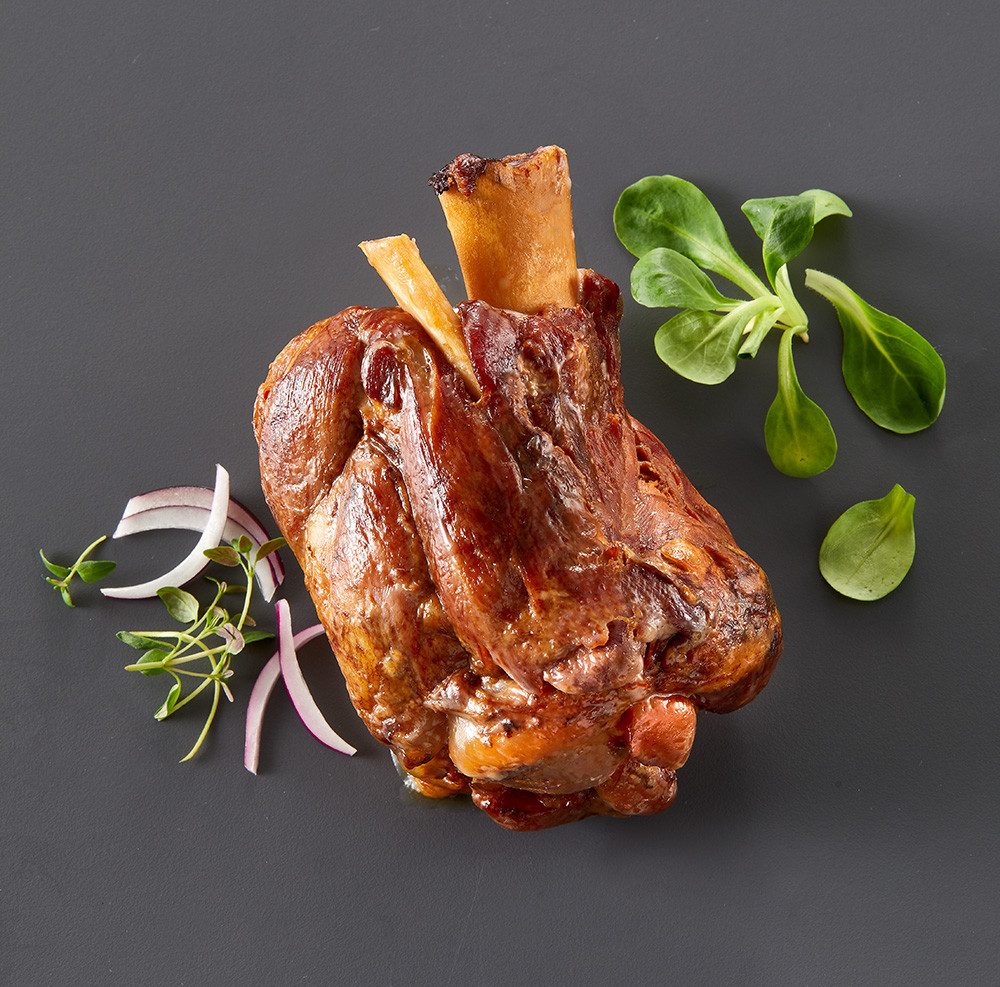 TULIP Wurstkonserve Haxe ohne Schwarte 2x 500g Vakuumverpackt Grillhaxe Backofen Grill