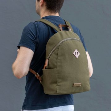 DRAKENSBERG Tagesrucksack »Nala« Oliv-Grün, Basic Rucksack im nordischen Design für Damen und Herren, handgemacht