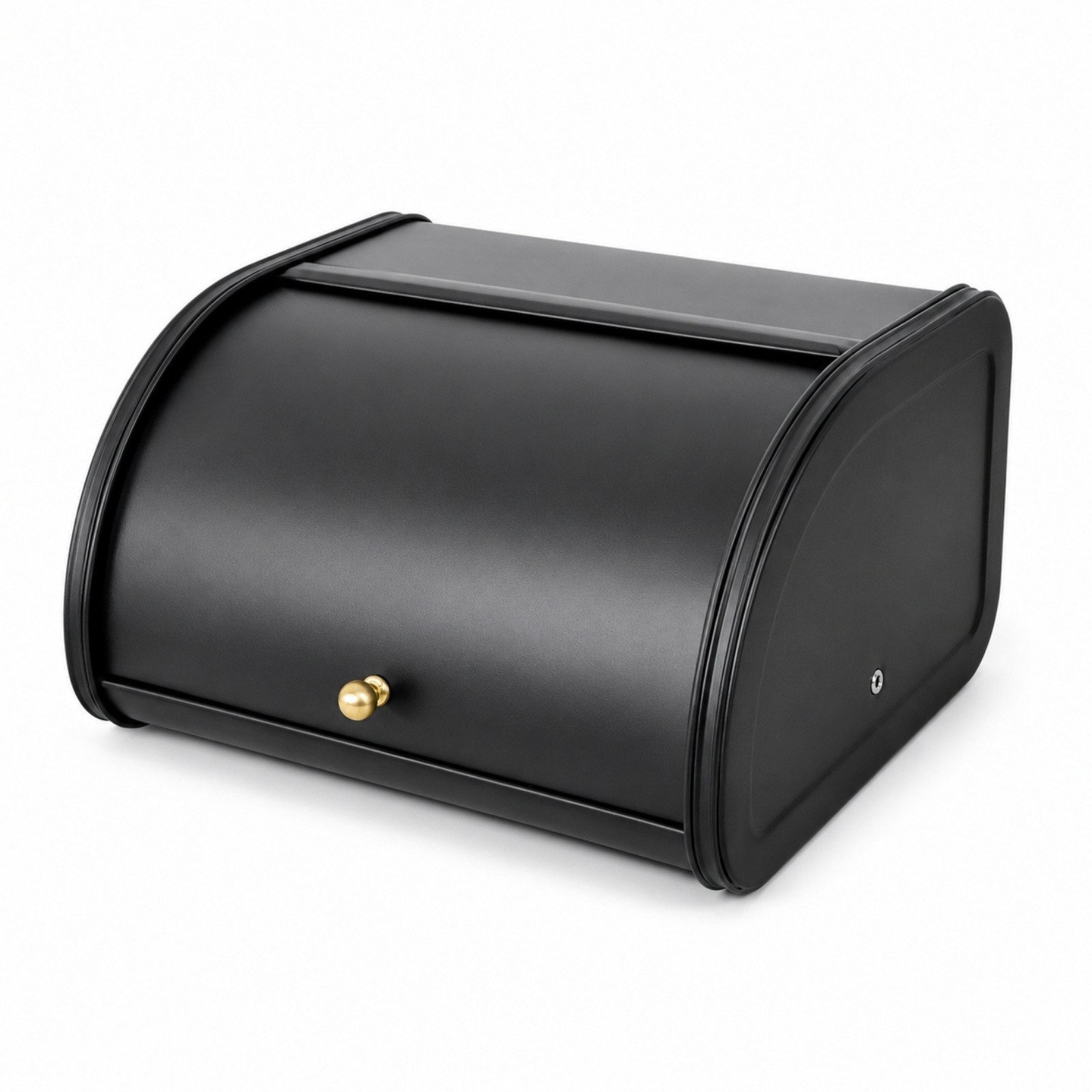 AROMELIO Brotkasten Metallbrotkasten mit Rolldeckel, 28 x 31 x 18 cm