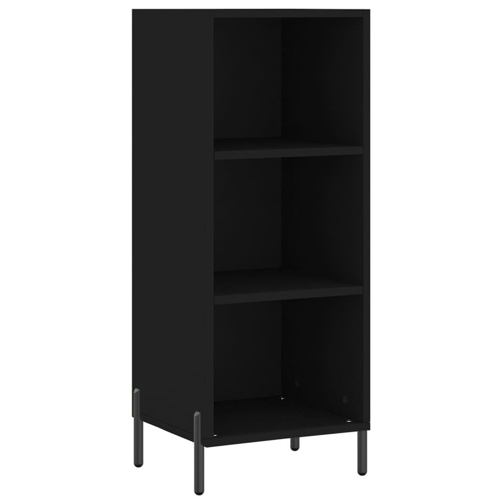 vidaXL Sideboard Sideboard Schwarz 34,5x32,5x90 cm Holzwerkstoff (1 St)