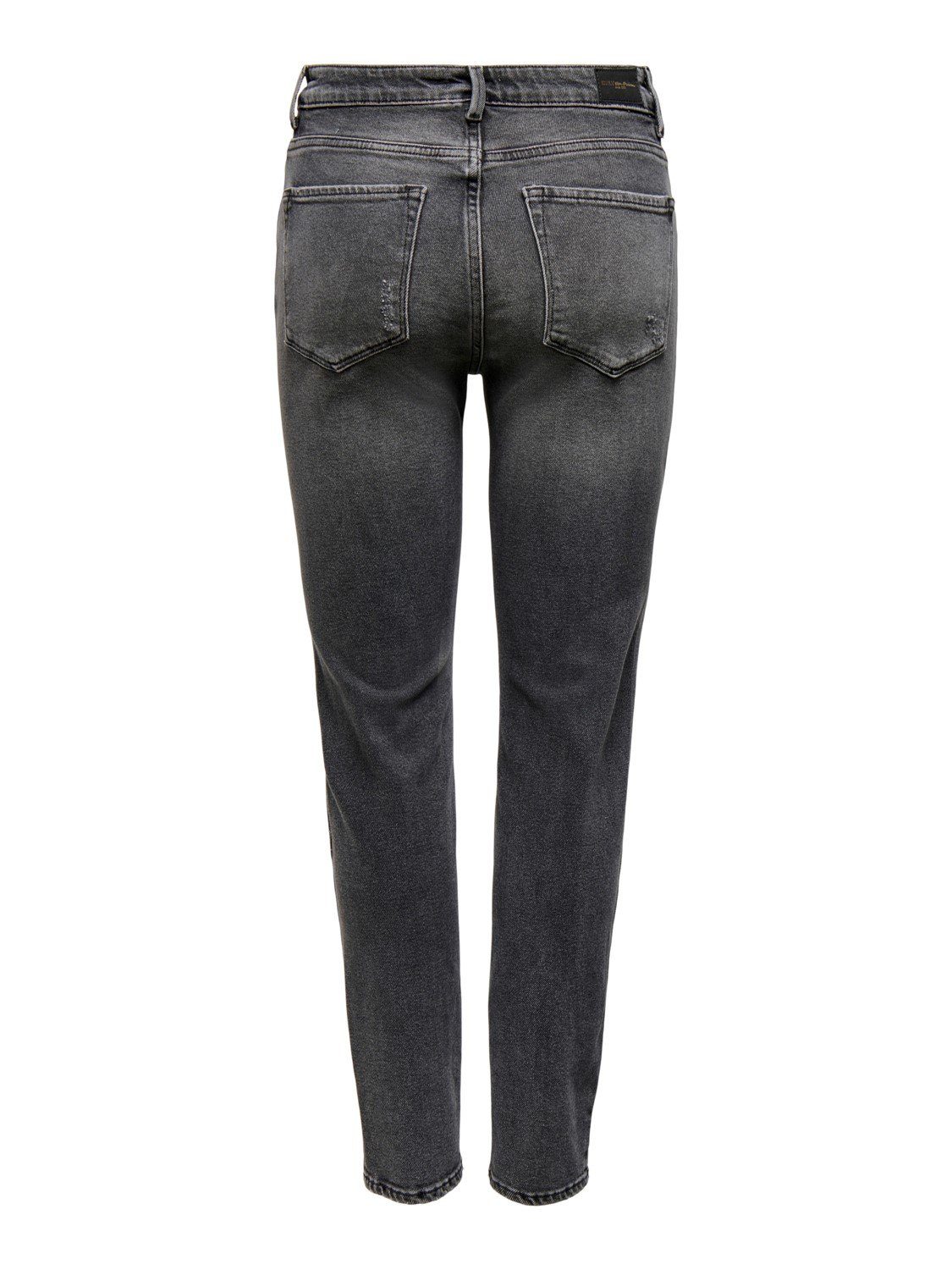 ONLY High-waist-Jeans High Waist Jeans ONLEMILY ANKLE Denim für Damen (1-tlg) Baumwolle Normal Fit unifarben wärmend Reißverschluss – Bild 5 von 5