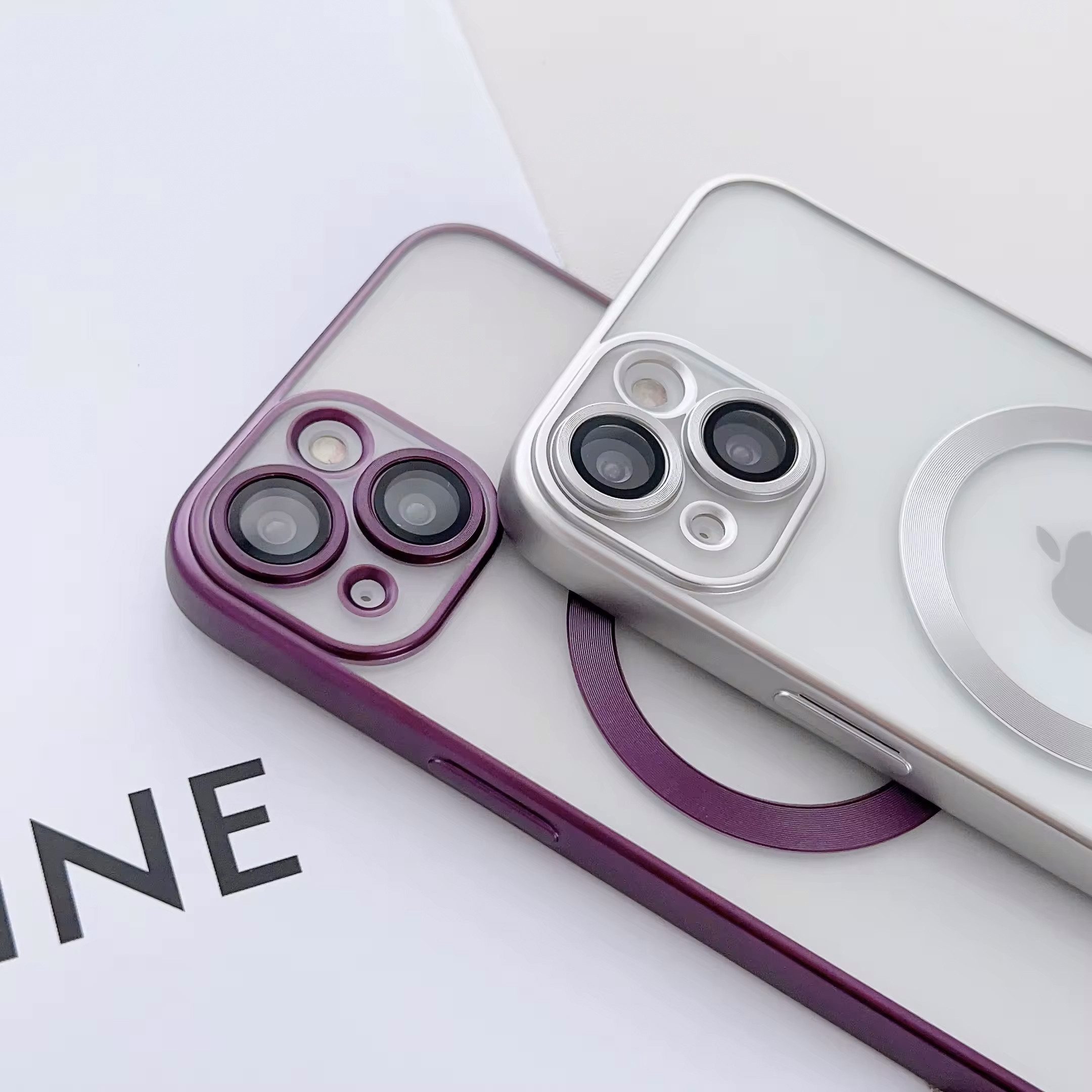Wörleonline Handyhülle für Apple iPhone 14 mit integriertem Kameraschutz, TPU Schutzhülle, MagSafe kompatible Hülle – Bild 4 von 5