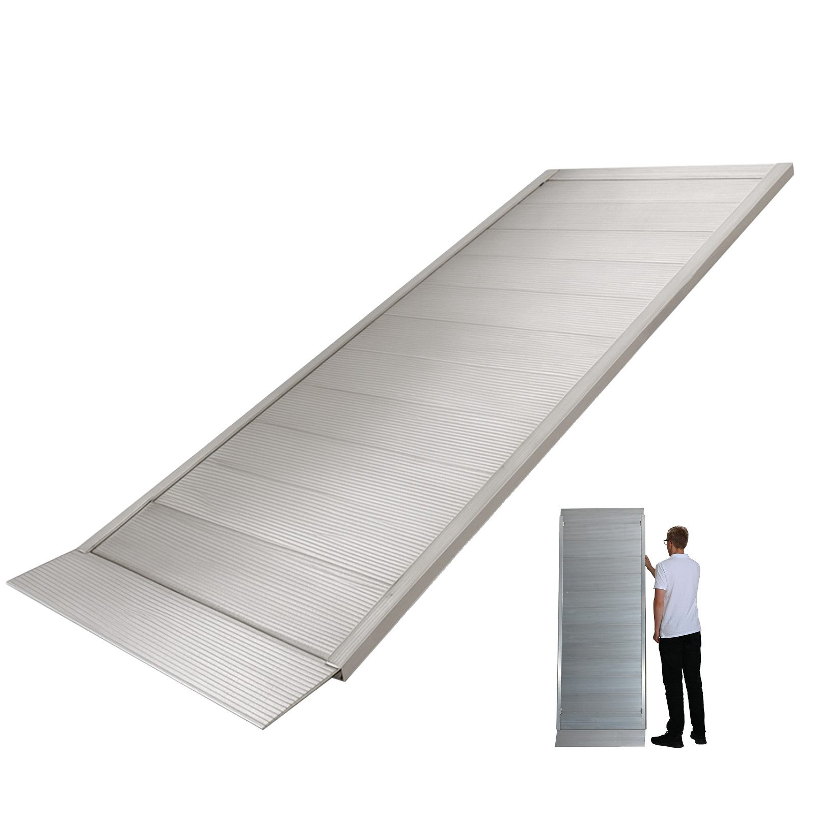 TRUTZHOLM Auffahrrampe Alu Breitrampe Eventrampe Laderampe 214 cm 600 Kg Verladerampe