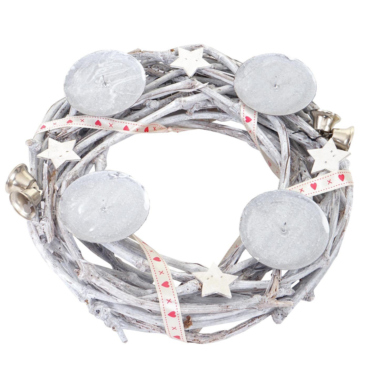 MCW Adventskranz T783, Mit 4 Kerzenhaltern, Aufwendig geschmückt. € 24,99