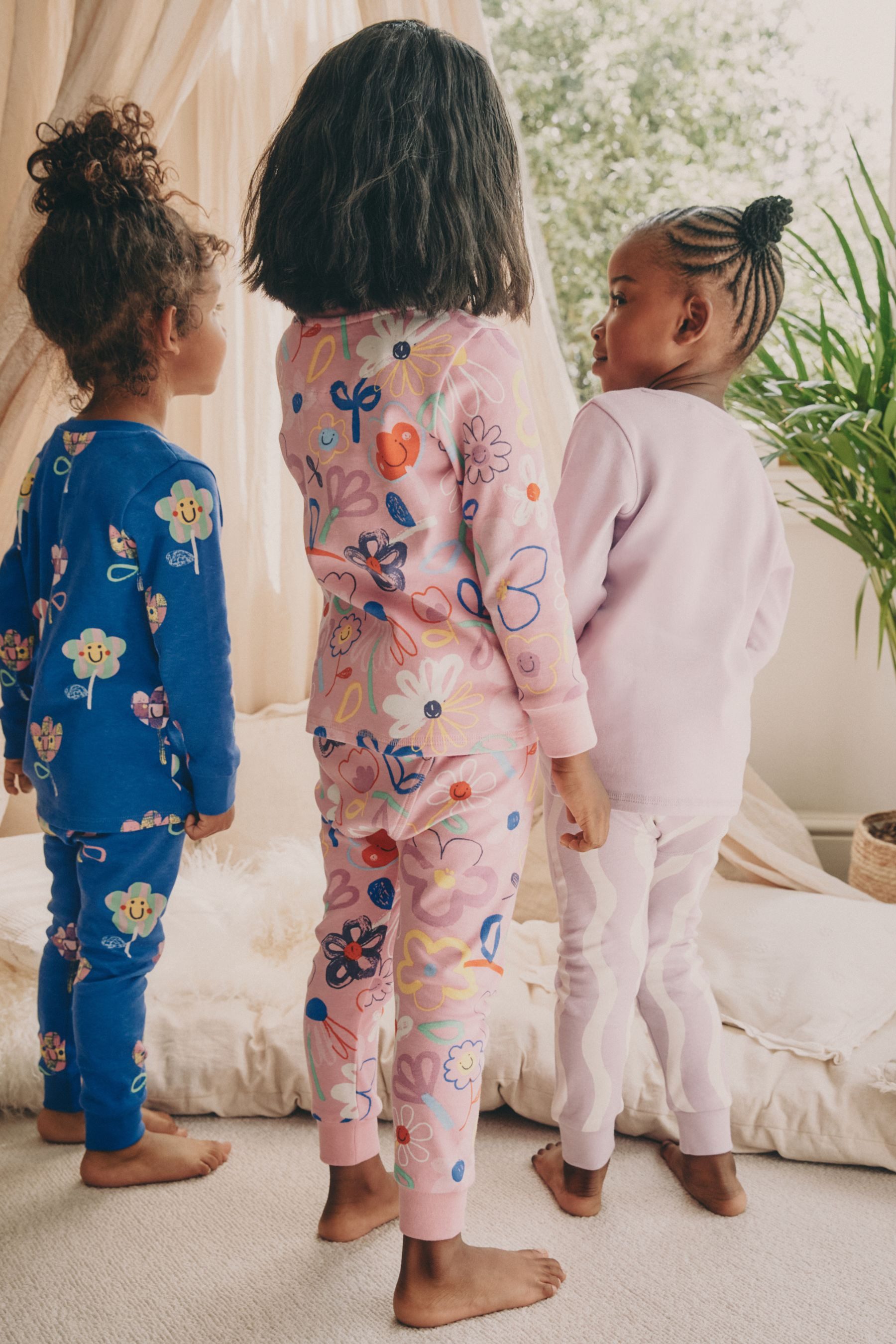 Next Pyjama 3er-Pack Kuschel-Pyjamas (6 tlg) günstig online kaufen