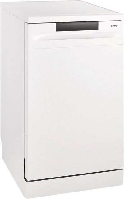Gorenje GS 520 E15W Freistehender Geschirrspüler / 45cm / 9 Maßgedecke / 5 Programme / 1h Reinigungsprogramm / höhenverstellbarer Oberkorb / vollständiger Überlaufschutz / Weiß