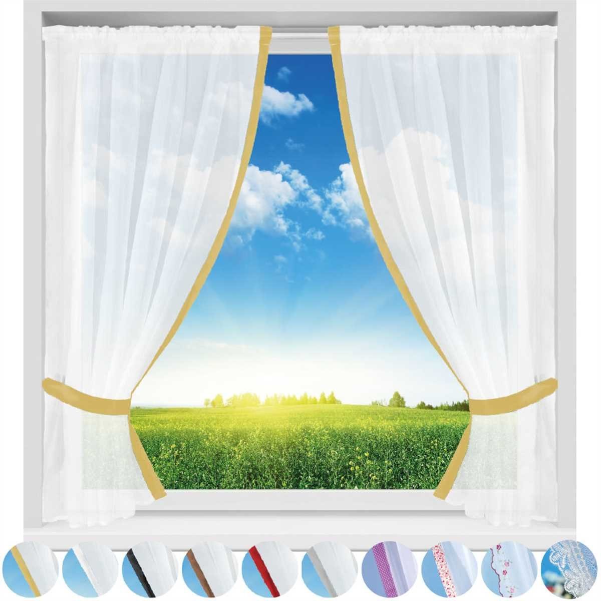 Arsvita Vorhang, Stangendurchzug, transparent, Gardinenset (2 günstig online kaufen