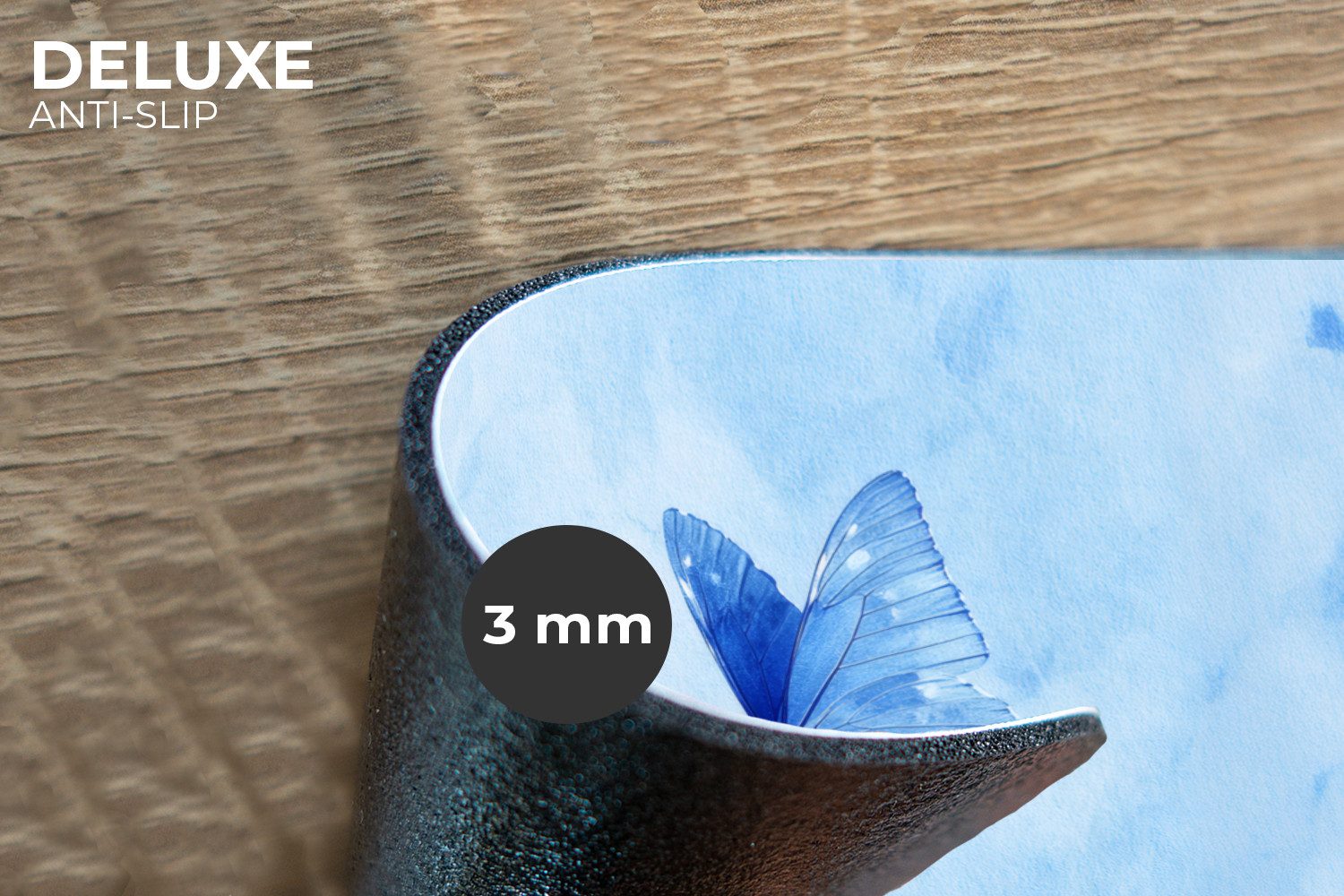 MuchoWow Platzset Schmetterlinge - Ornamental - Blau, (6-St), Platzsets, Ti günstig online kaufen